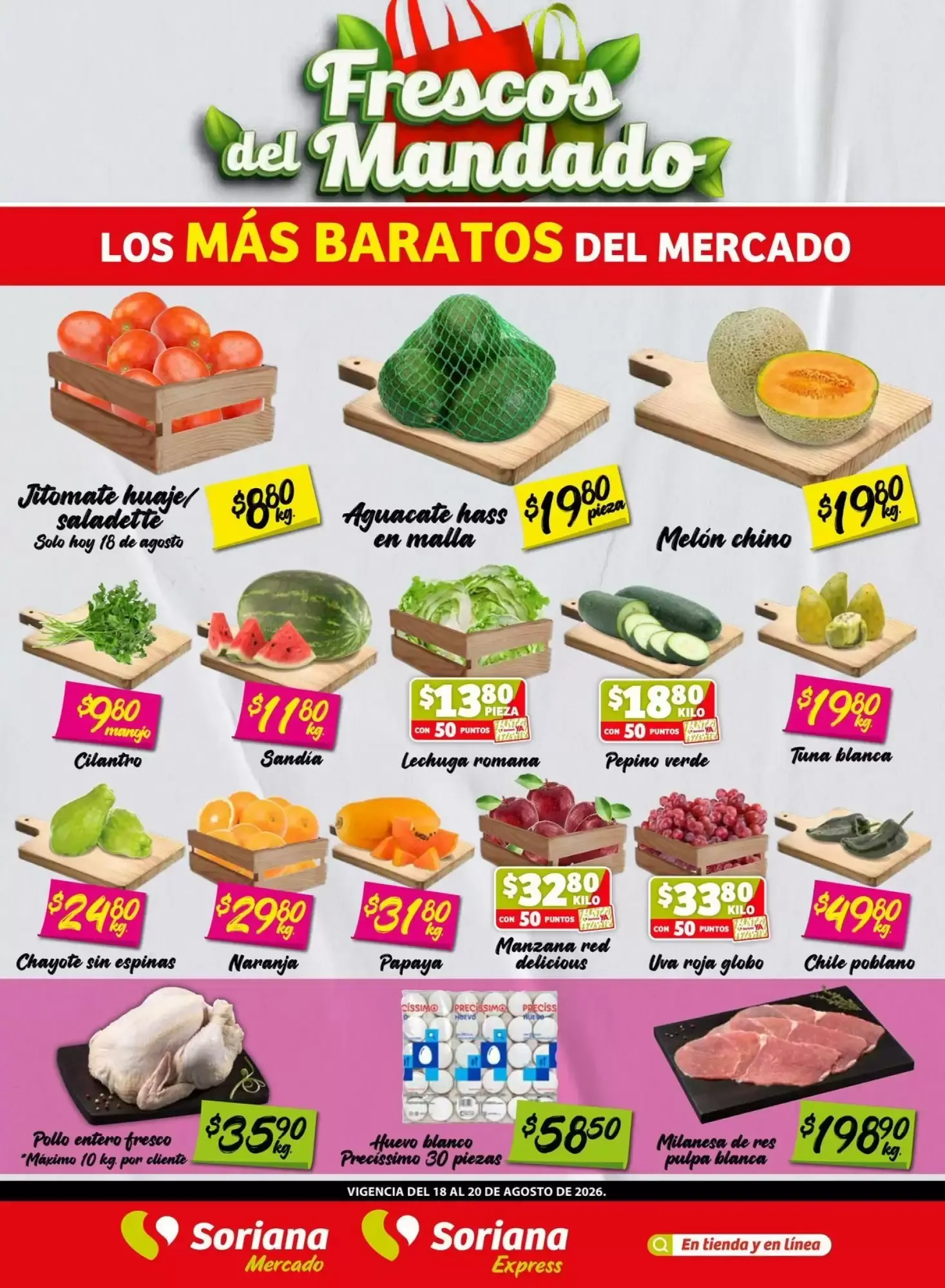 Catálogo de Frescos del Mandado Los Más Baratos del Mercado 18 de agosto al 20 de agosto 2026 - Pagina 1