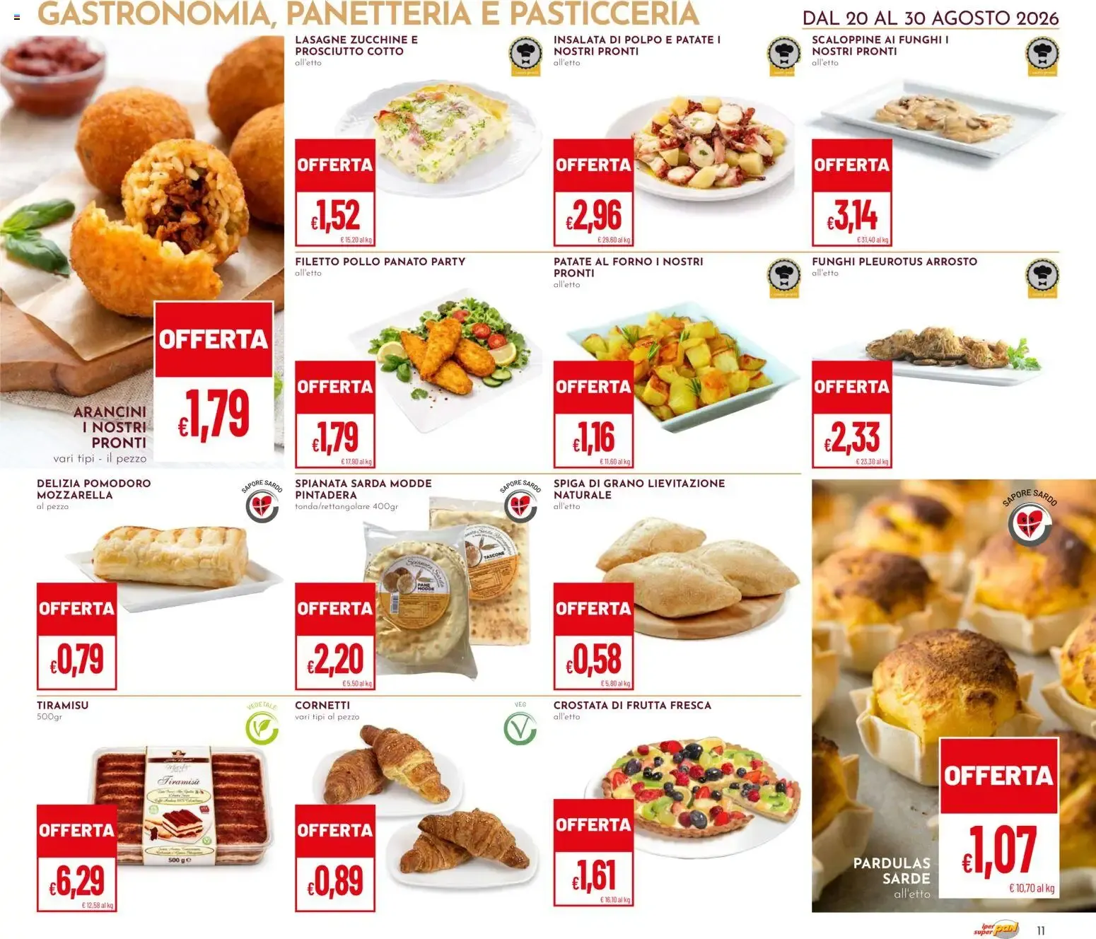 Iper Pan & Super Pan: Sconti 30%, 40%, 50% da 20 agosto a 30 agosto di 2026 - Pagina del volantino 11