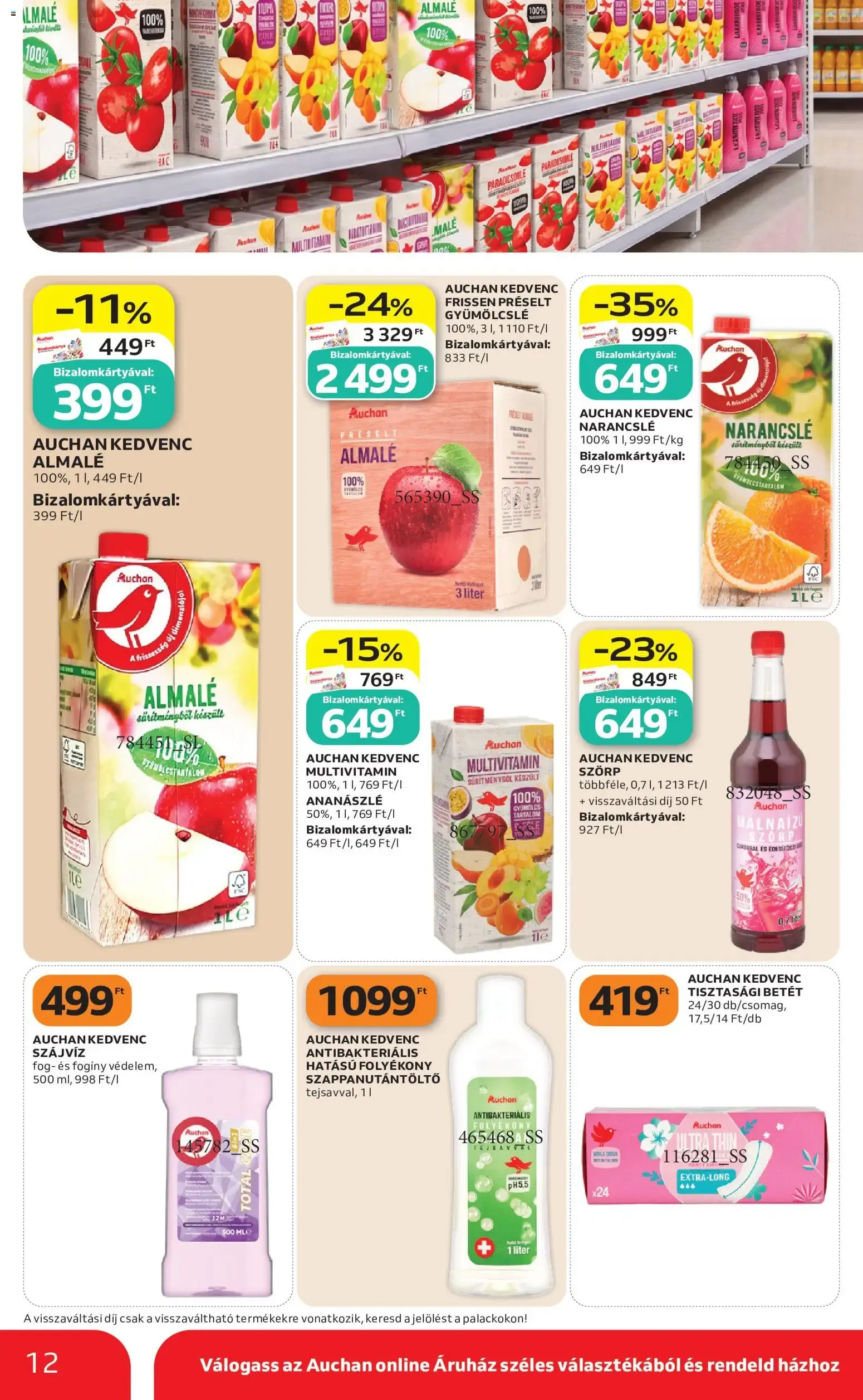 Katalógus Auchan Szupermarket akciós újság - 2026.10.15. -tól/töl > akció, lapozható szórólap 🛍️ október 15.-tól október 21.-ig 2026. - Oldal 12