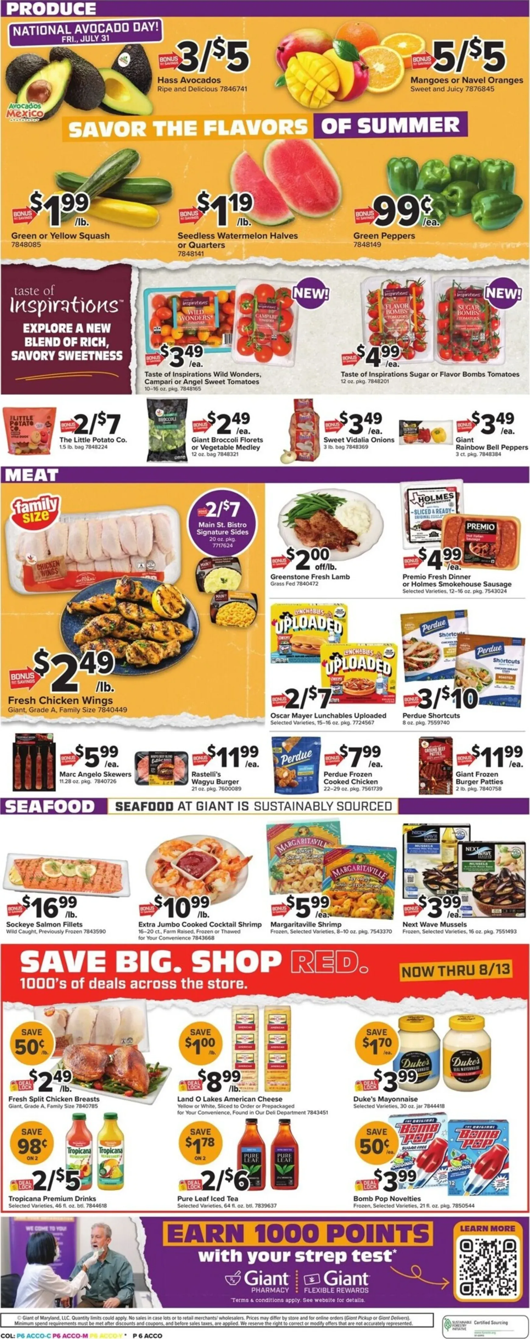 Weekly ad Giant Sizzlin' Savings from July 31 to August 6 2026 - Page 10