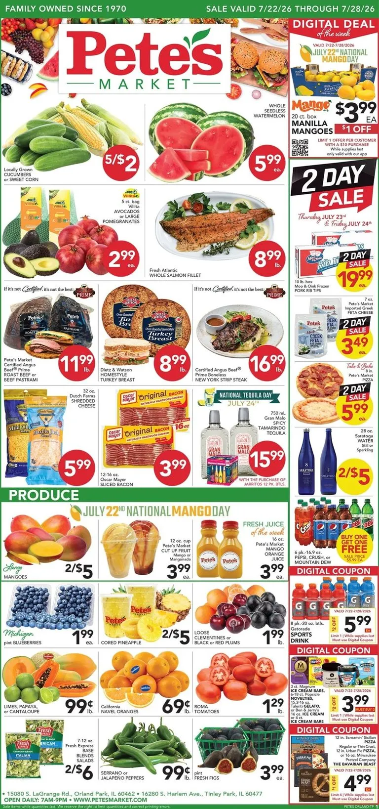 Weekly ad Pete's Market from July 22 to July 28 2026 - Page 1