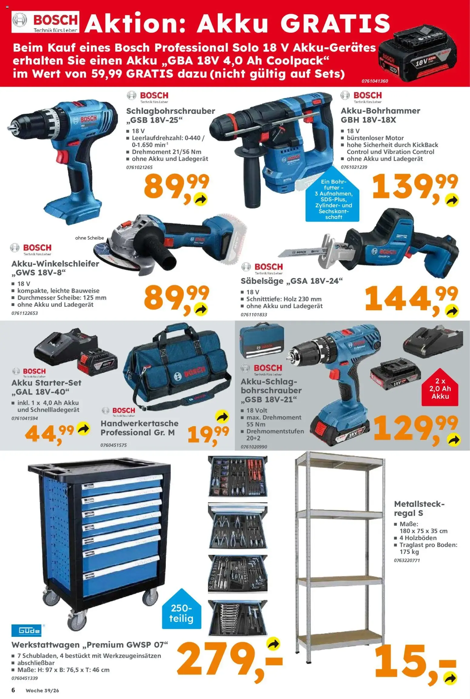Globus Baumarkt: Oferta de Wallbox Absina von 21. September bis 26. September 2026 - Prospekt seite 6