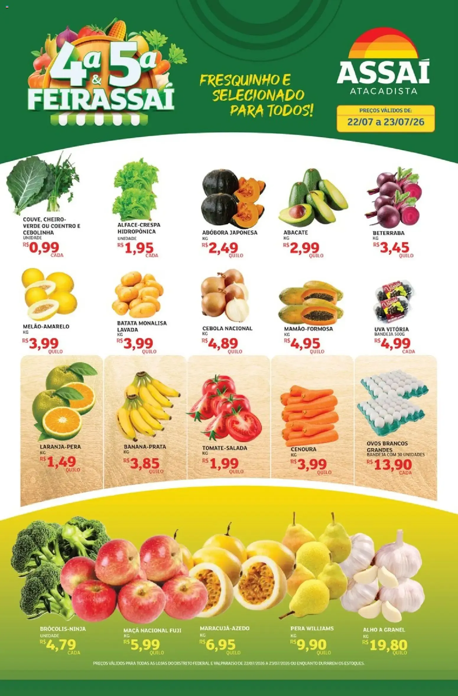Encarte de Assaí Atacadista ofertas - DF de 22/07/2026 | Promoções Online 22 de julho até 23 de julho 2026 - Pagina 1