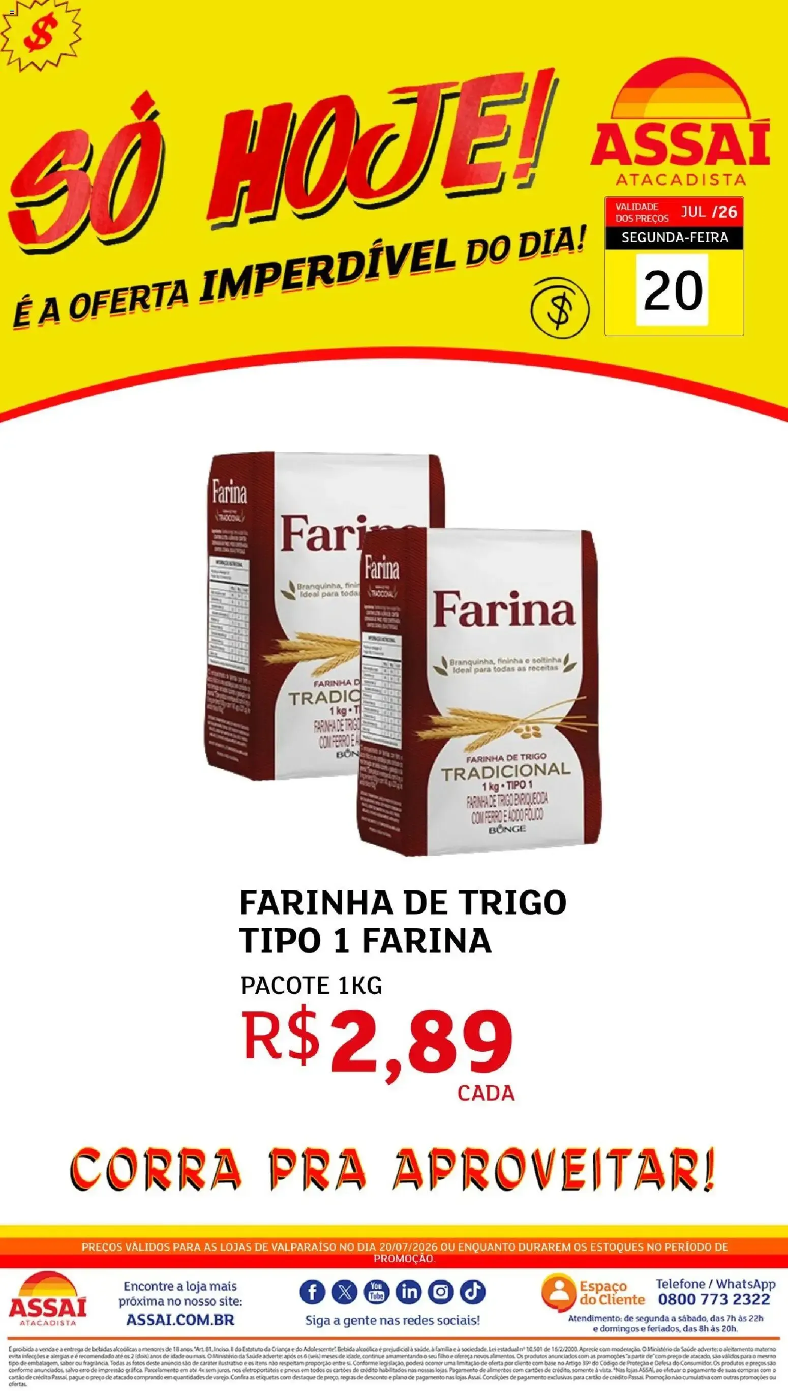 Encarte de Assaí Atacadista ofertas - GO de 20/07/2026 | Promoções Online 20 de julho até 20 de julho 2026 - Pagina 1