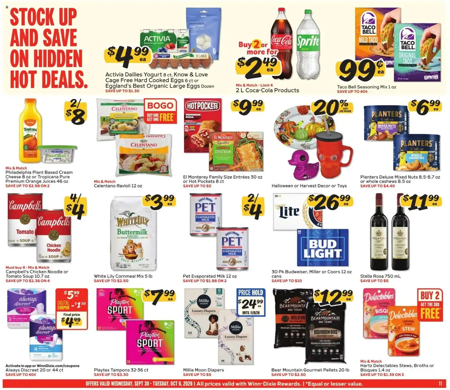 Weekly ad Winn Dixie Weekly Weekly Ad (09/30 - 10/06 2026) - Flyer from September 30 to October 6 2026 - Page 11
