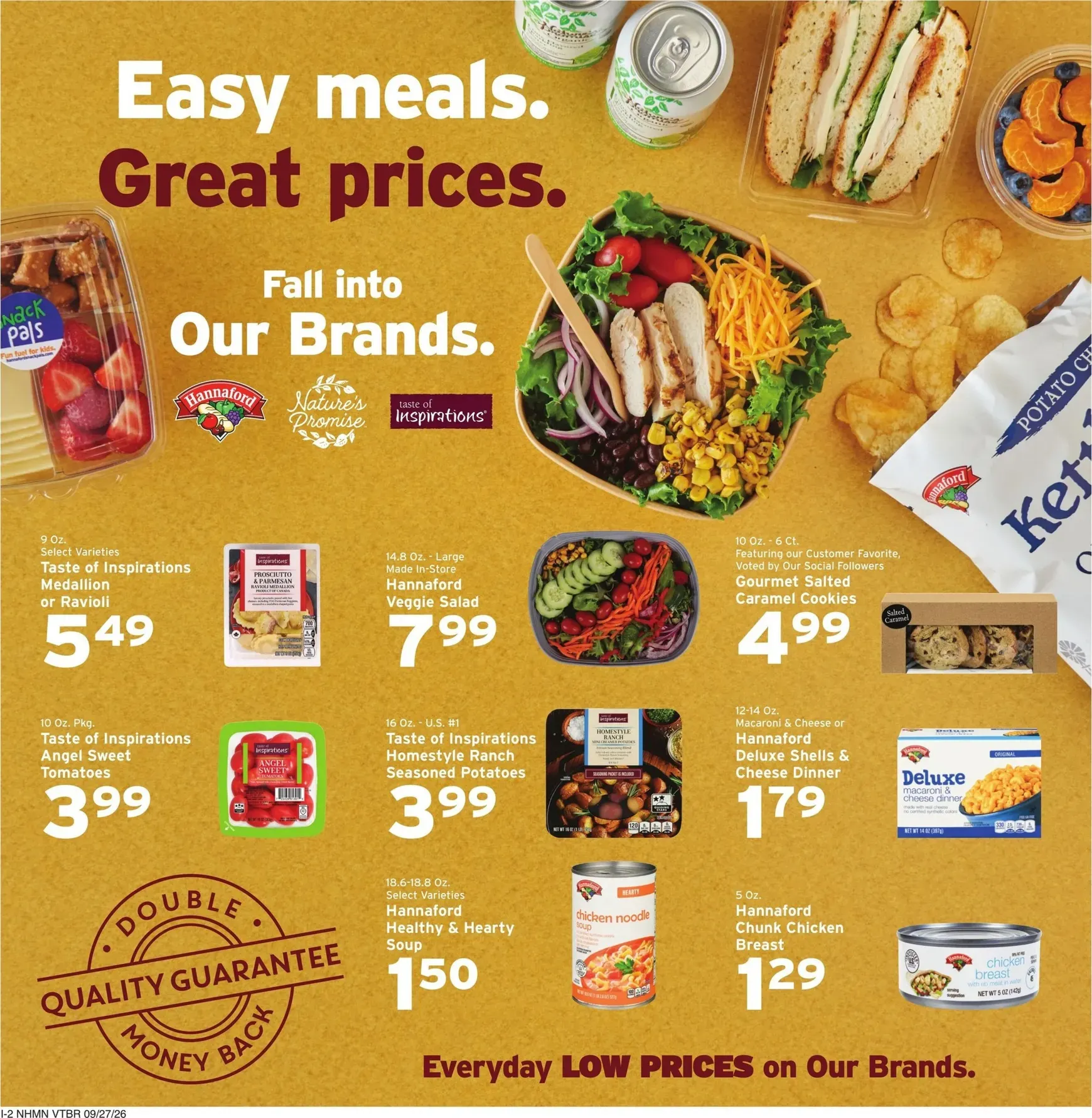 Weekly promotion Fall into savings with Our Brands. spanning from September 27 to October 3 2026 - Page 10 for Catalogue 365