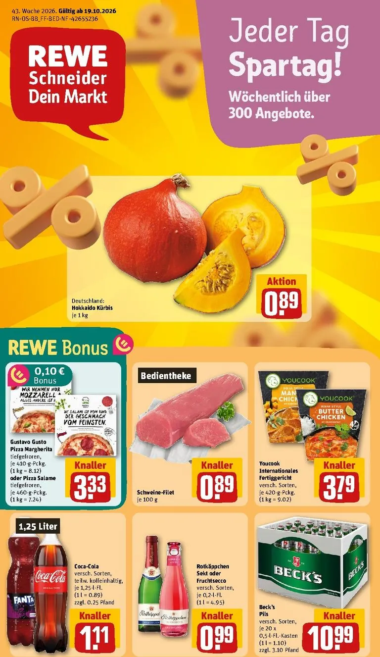 Rewe Prospekt nächste Woche – von Montag 19.10.2026 bis Sonntag 25.10.2026