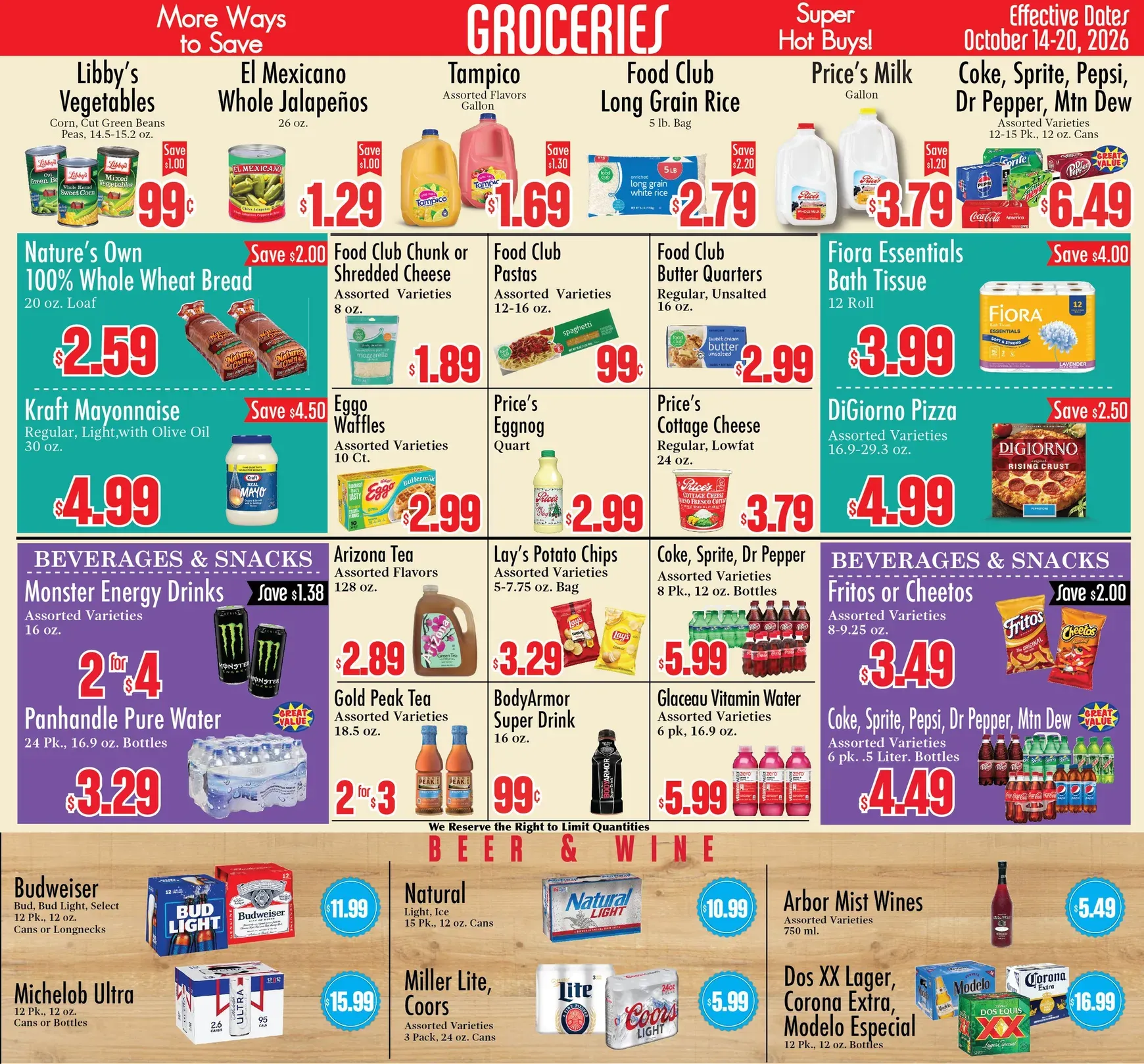 Weekly promotion Food City - More Great Ways to Save! spanning from October 14 to October 20 2026 - Page 3 for Catalogue 365