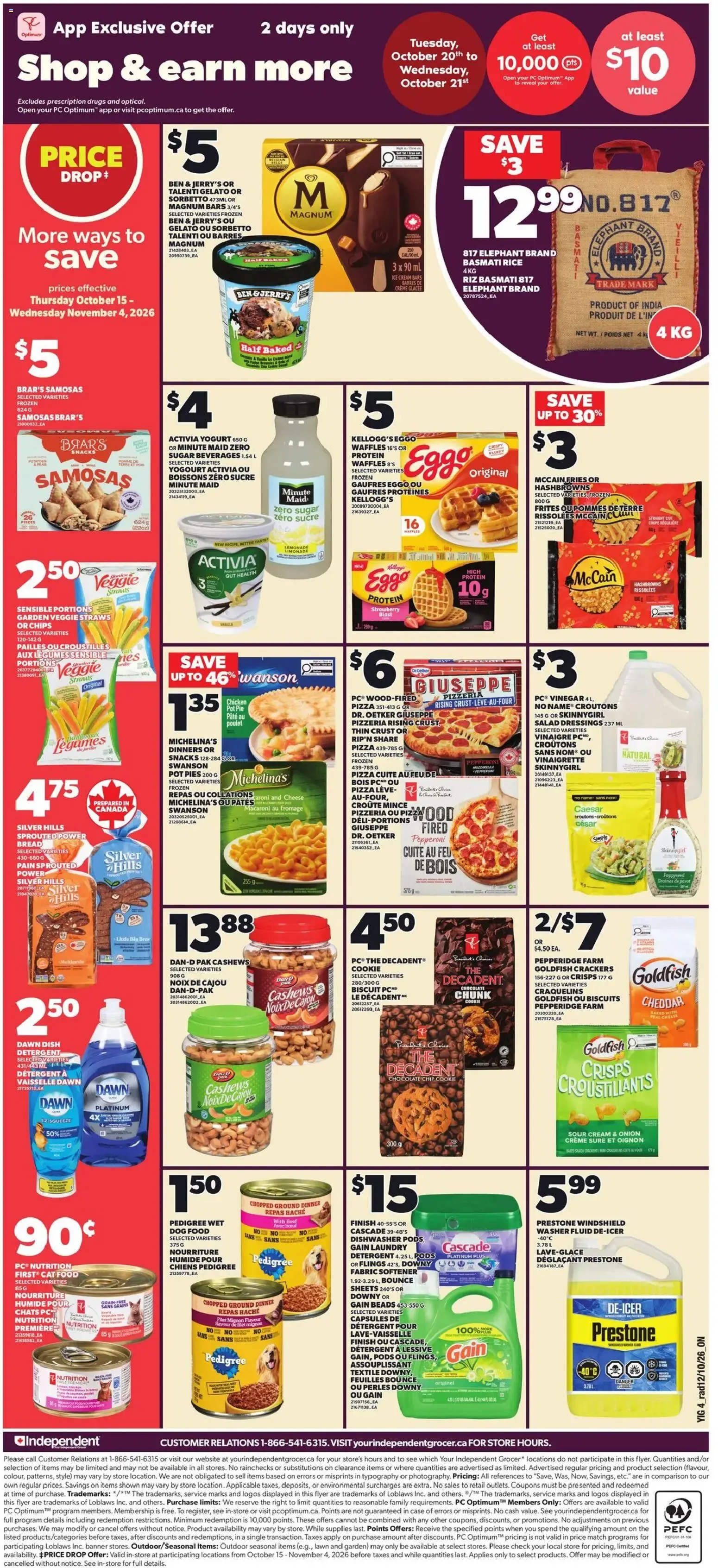 Independent Grocer weekly flyer / circulaire from Oct 15, 2026 > weekly specials & deals from October 15 to October 21 2026 - flyer page 2