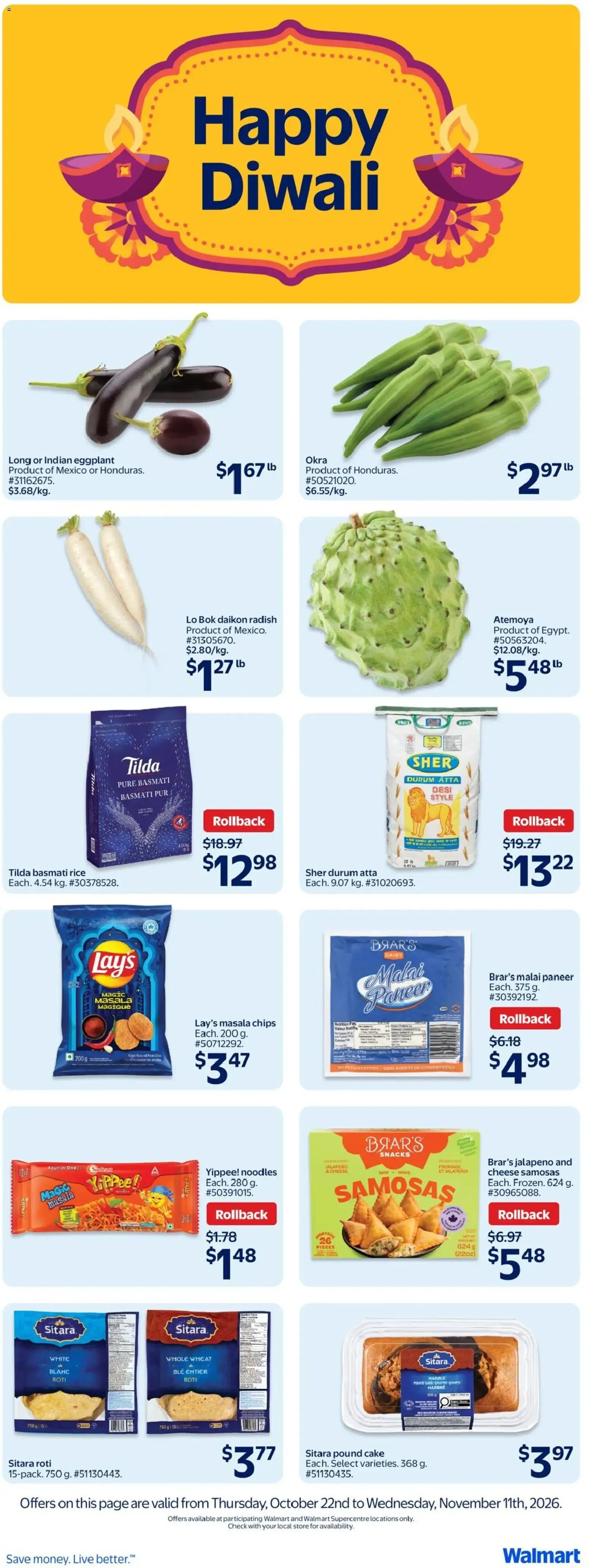 Walmart weekly flyer from Oct 22, 2026 > weekly specials & deals from October 22 to October 28 2026 - flyer page 3