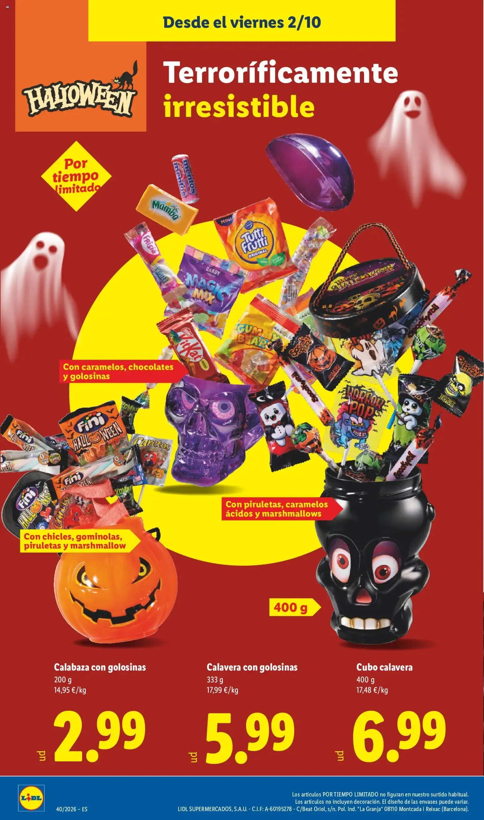 Catálogo de Lidl folleto Halloween del 02/10/2026 | Ofertas 2 de octubre al 25 de octubre 2026 - Página 2