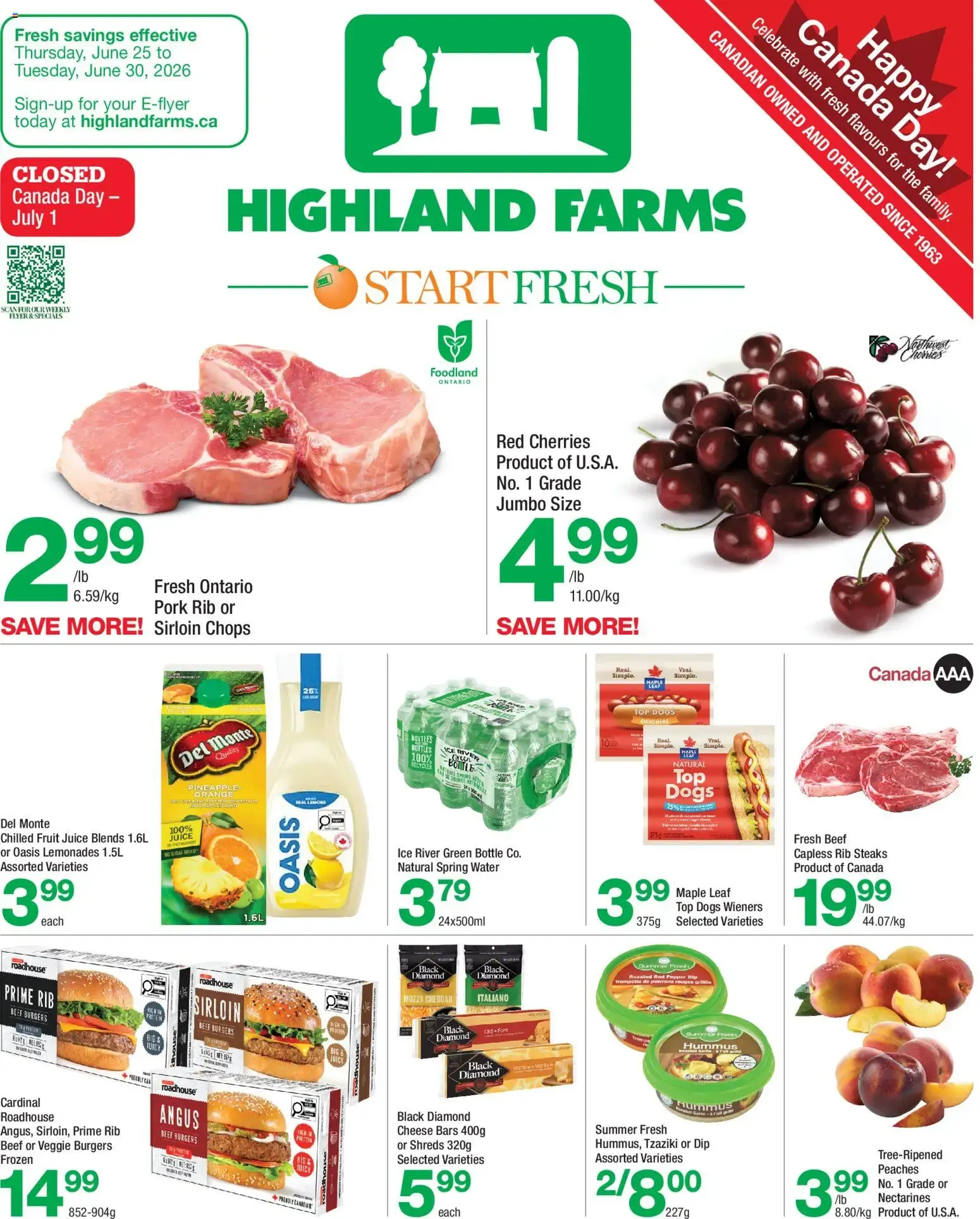 Highland Farms weekly flyer / circulaire from Jun 25, 2026 > weekly specials & deals from June 25 to June 30 2026 - flyer page 1