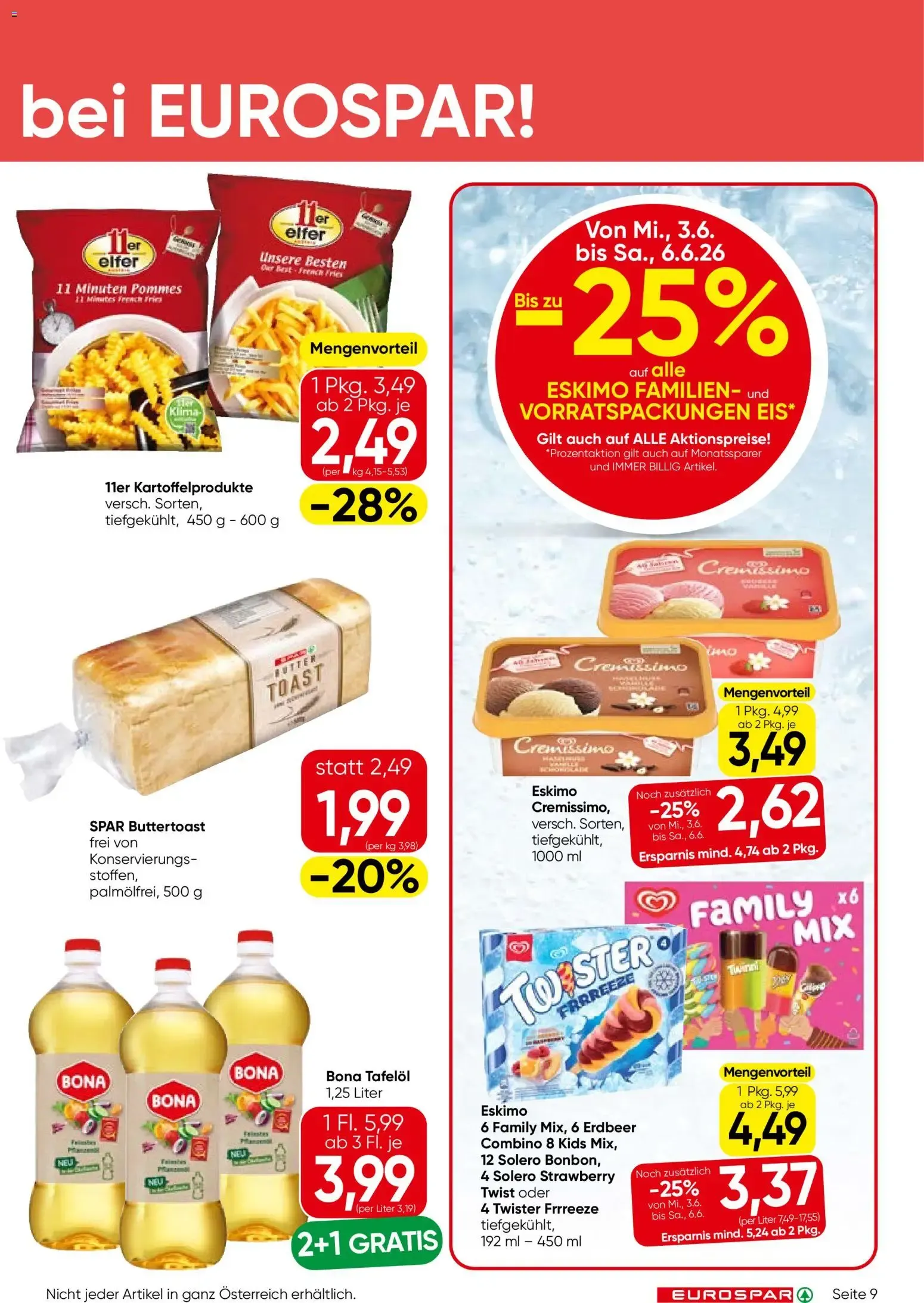 Eurospar Flugblatt von 03.06.2026 - Aktuelle Angebote von 3. Juni bis 17. Juni 2026 - Flugblätt seite  9