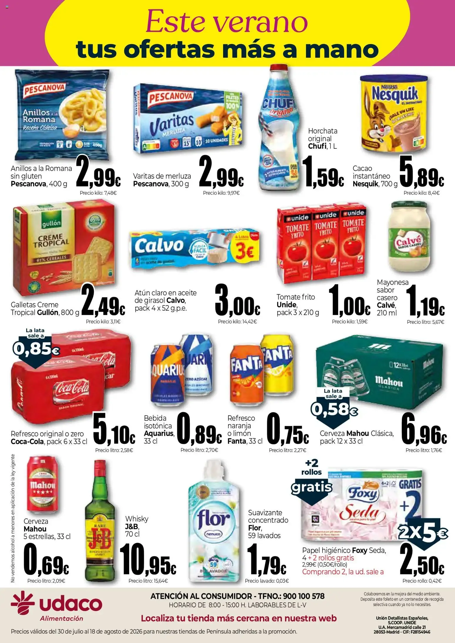 Catálogo de Unide Este verano tus ofertas más a mano 30/07/2026 - 18/08/2026 30 de julio al 18 de agosto 2026 - Página 2