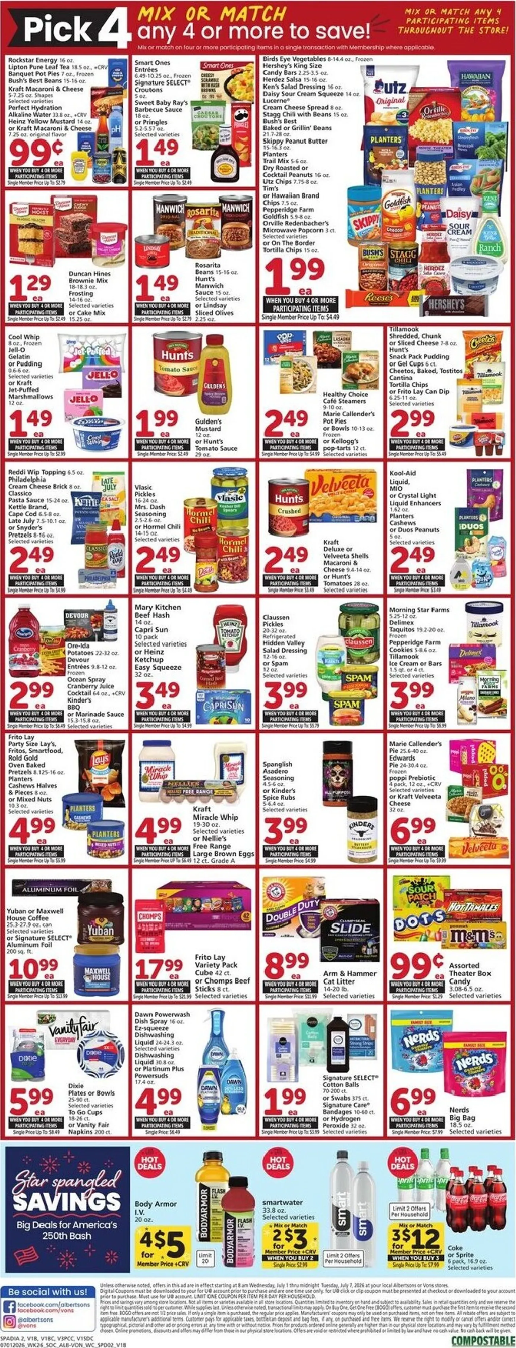 Weekly ad Vons: Celebrate 4th of July & Military Discount Days from July 1 to July 7 2026 - Page 3
