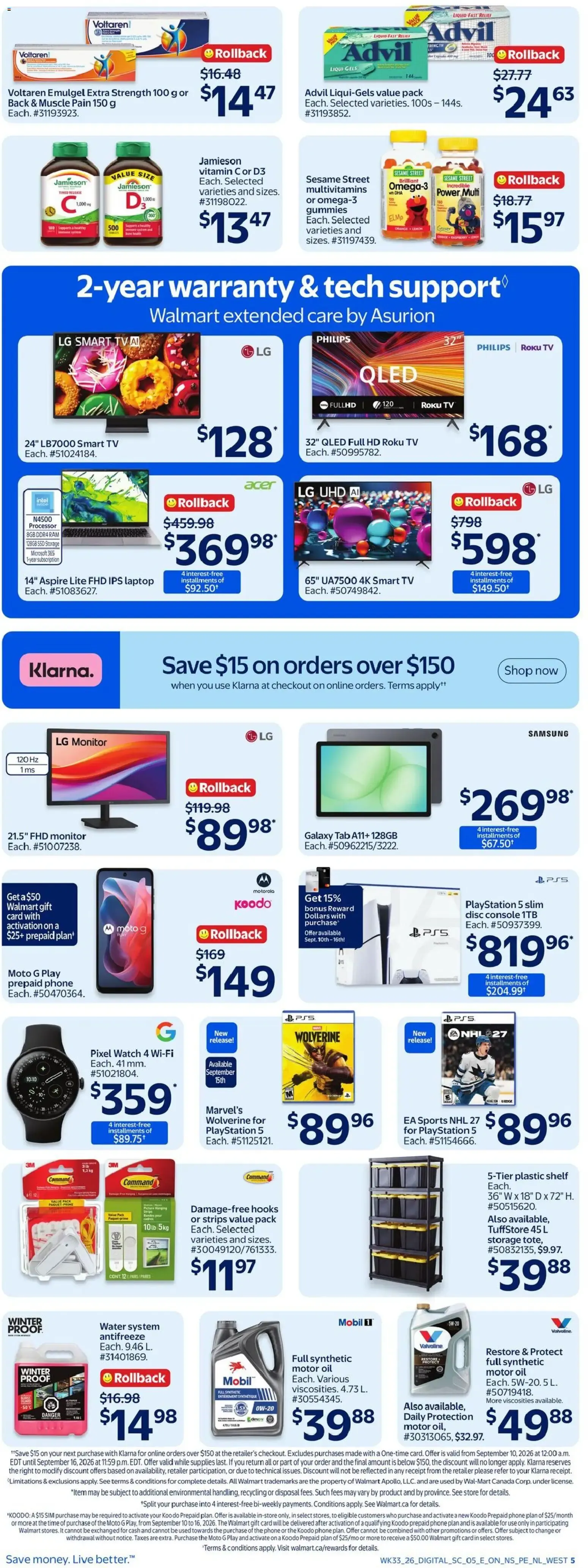 Walmart weekly flyer from Sep 10, 2026 > weekly specials & deals from September 10 to September 16 2026 - flyer page 11