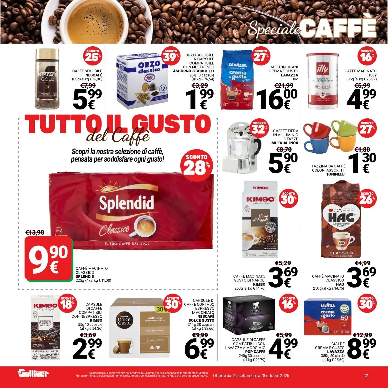 Nuovo Gulliver volantino dal 29/09/2026 > offerte anteprima 🛍️ da 29 settembre a 8 ottobre di 2026 - Pagina del volantino 17