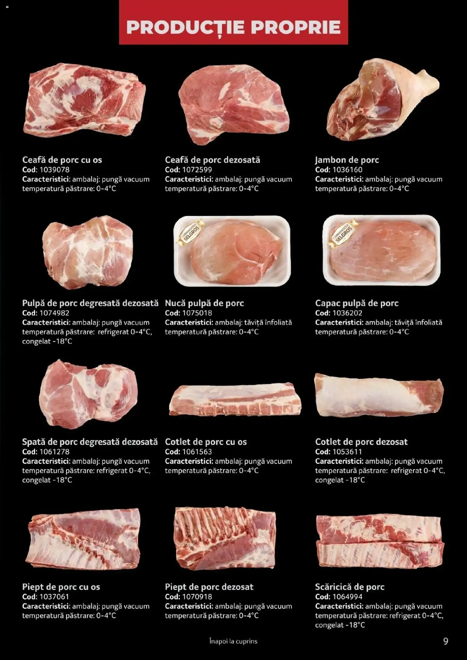 Catalog Selgros Catalog Carne de la 25 martie până la 31 martie 2027 - Revista Pagina 9