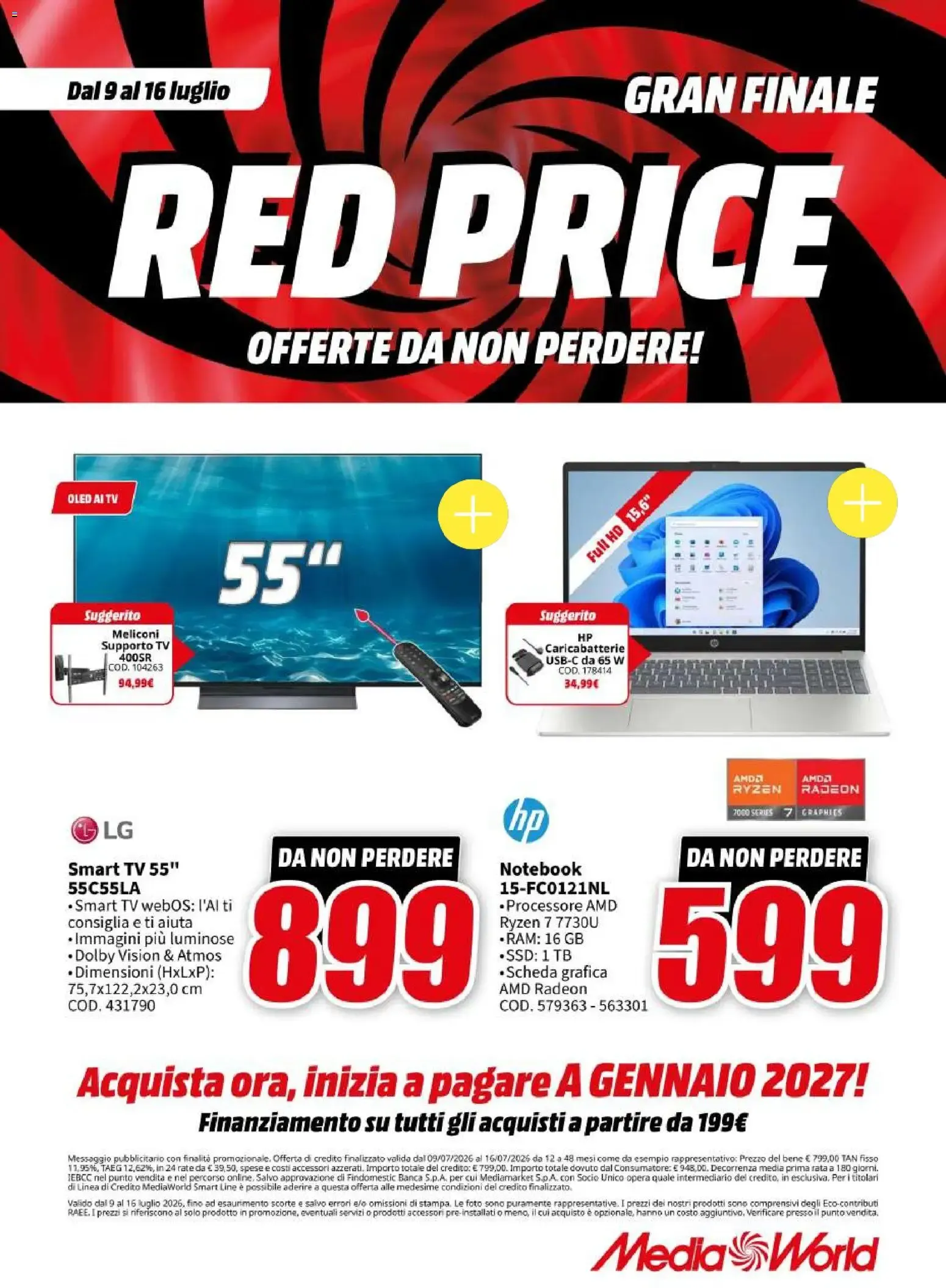 GRAN FINALE RED PRICE - OFFERTE DA NON PERDERE! da 9 luglio a 16 luglio di 2026 - Pagina del volantino 1