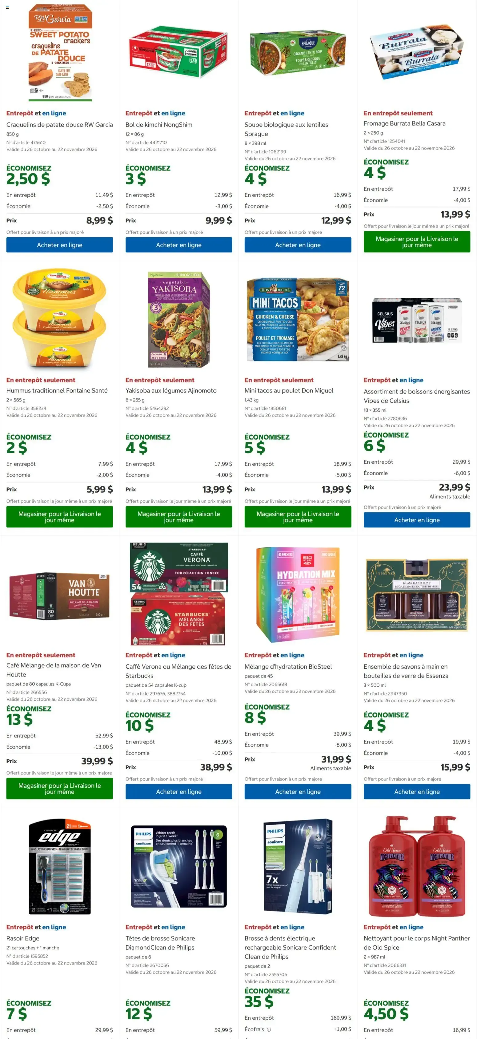 Costco circulaire from Oct 26, 2026 > weekly specials & deals from October 26 to November 8 2026 - flyer page 6