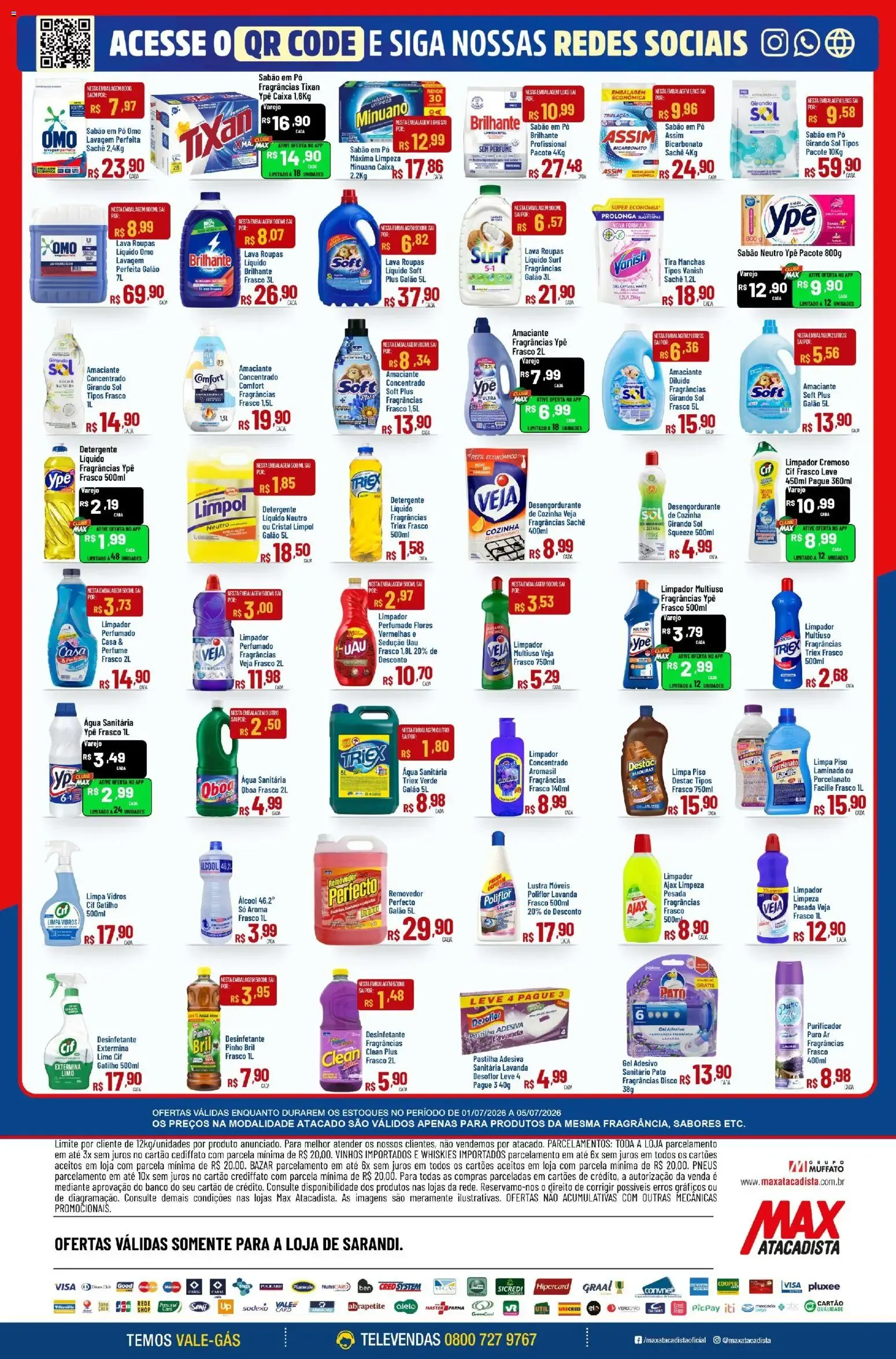 Encarte de Max Atacadista ofertas Inauguração de 01/07/2026 | Promoções Online 1 de julho até 5 de julho 2026 - Pagina 8