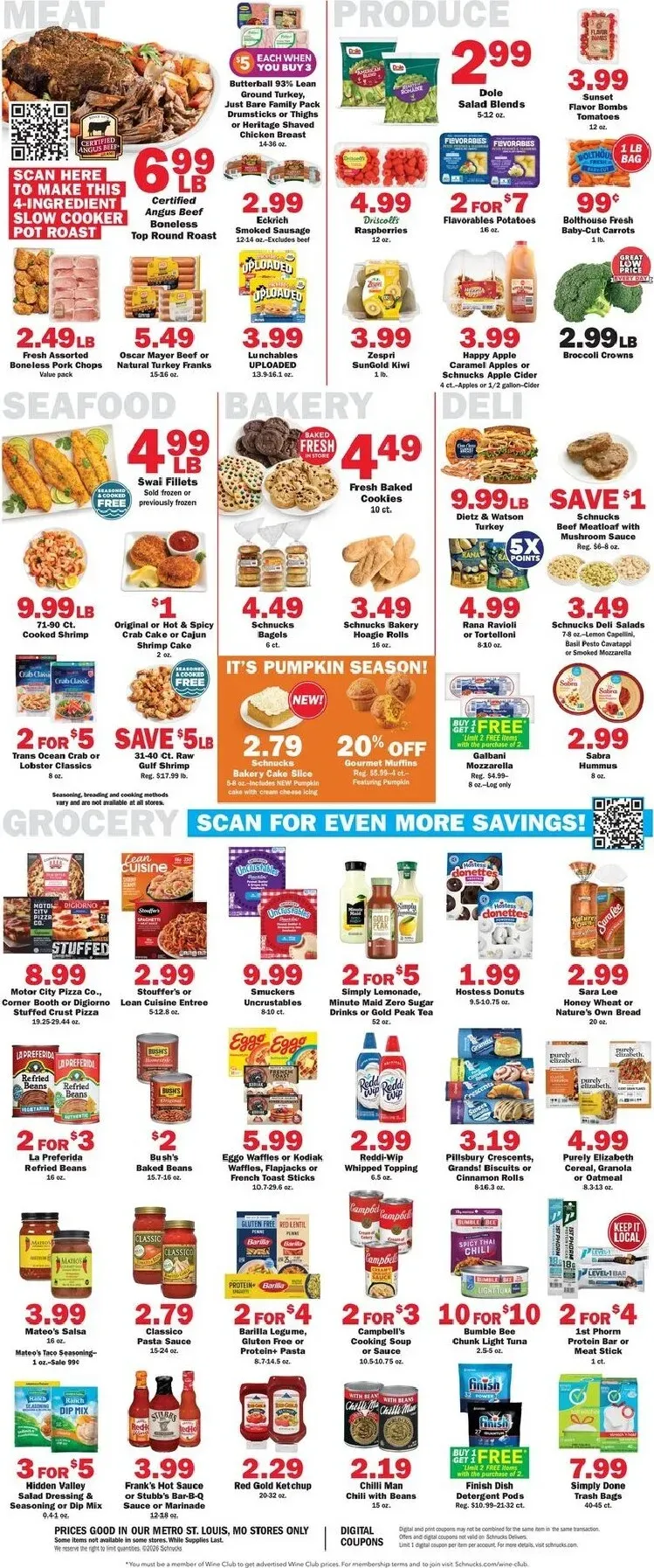 Weekly promotion Schnucks Weekly Ad spanning from October 21 to October 27 2026 - Page 4 for Catalogue 365