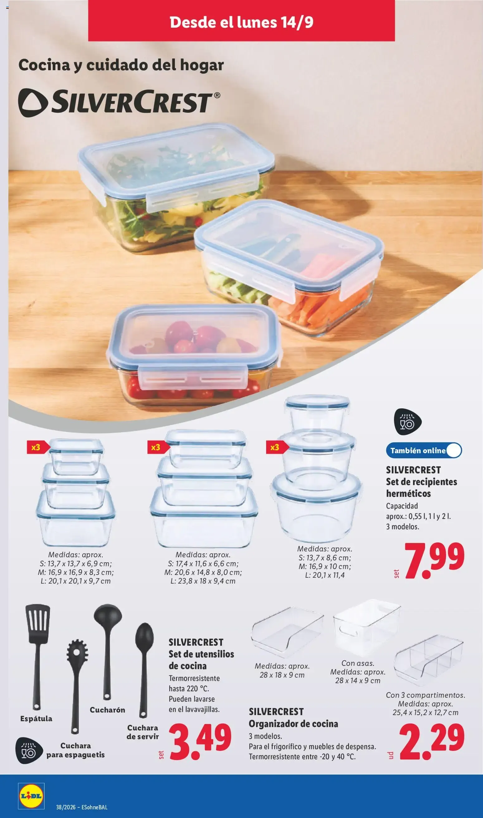 Catálogo de Lidl folleto de bazar del 14/09/2026 | Ofertas 14 de septiembre al 20 de septiembre 2026 - Página 6