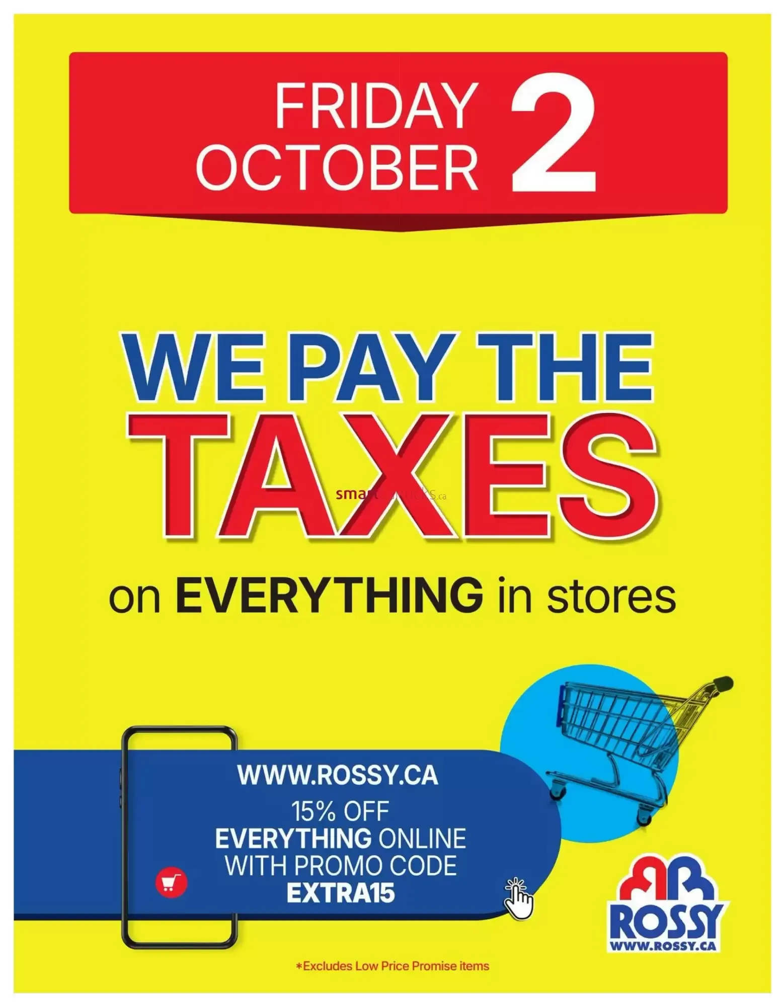 Rossy: 63 Years of Great Deals / We Pay The Taxes from October 1 to October 7 2026 - flyer page 9