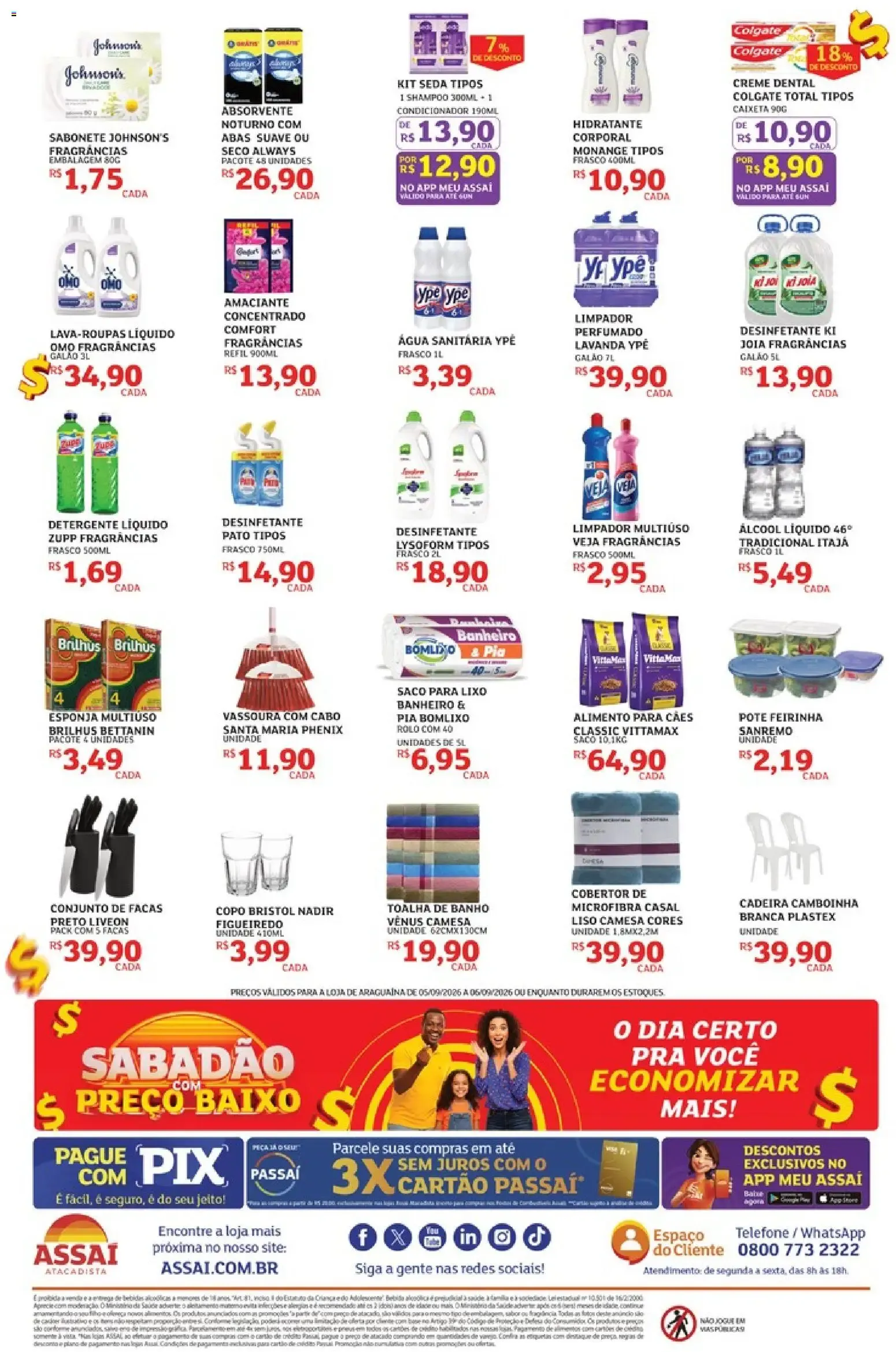 Encarte de Assaí Atacadista - Sabadão com Preço Baixo 5 de setembro até 6 de setembro 2026 - Pagina 4
