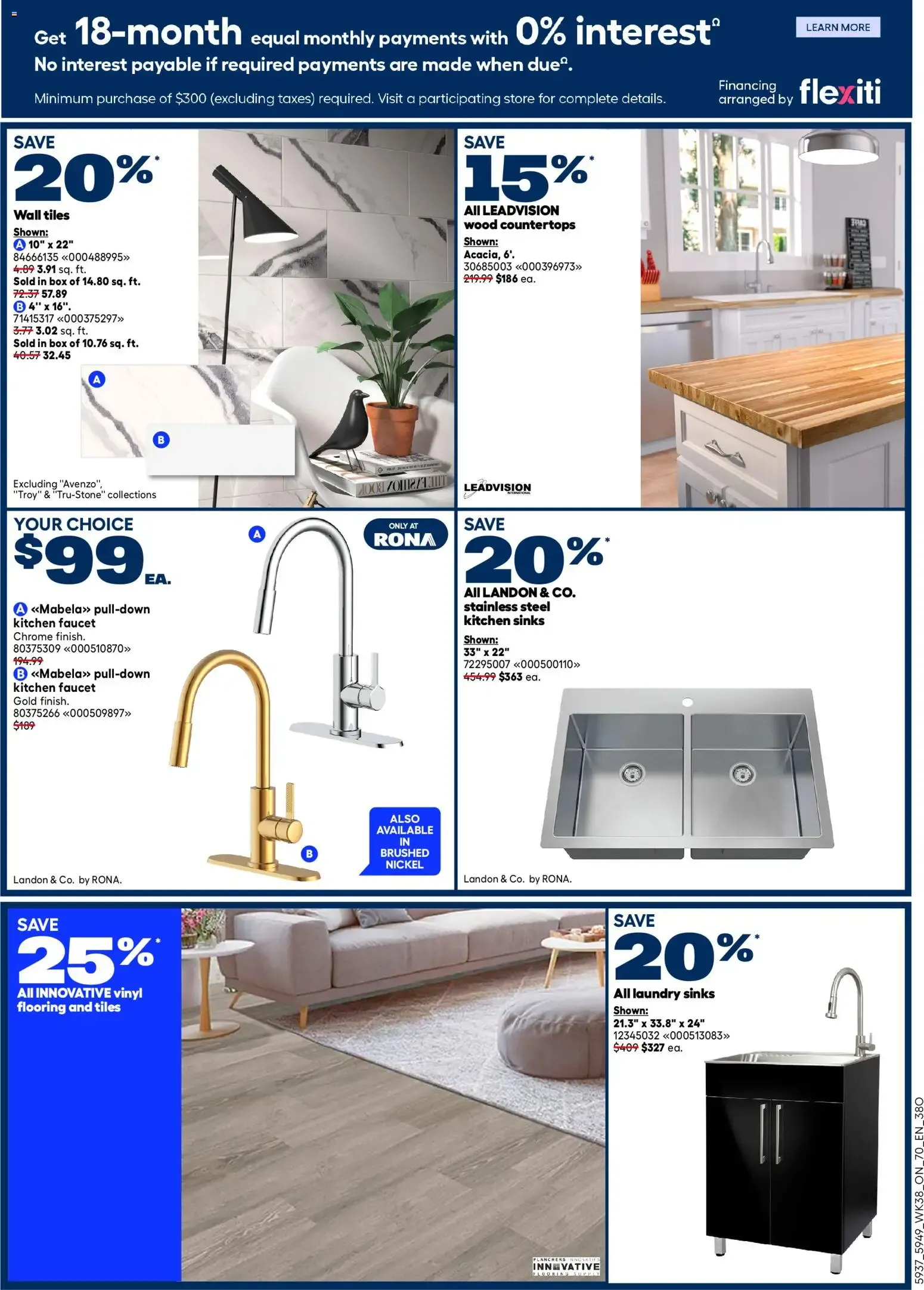 Rona weekly flyer from Oct 15, 2026 > weekly specials & deals from October 15 to October 28 2026 - flyer page 2