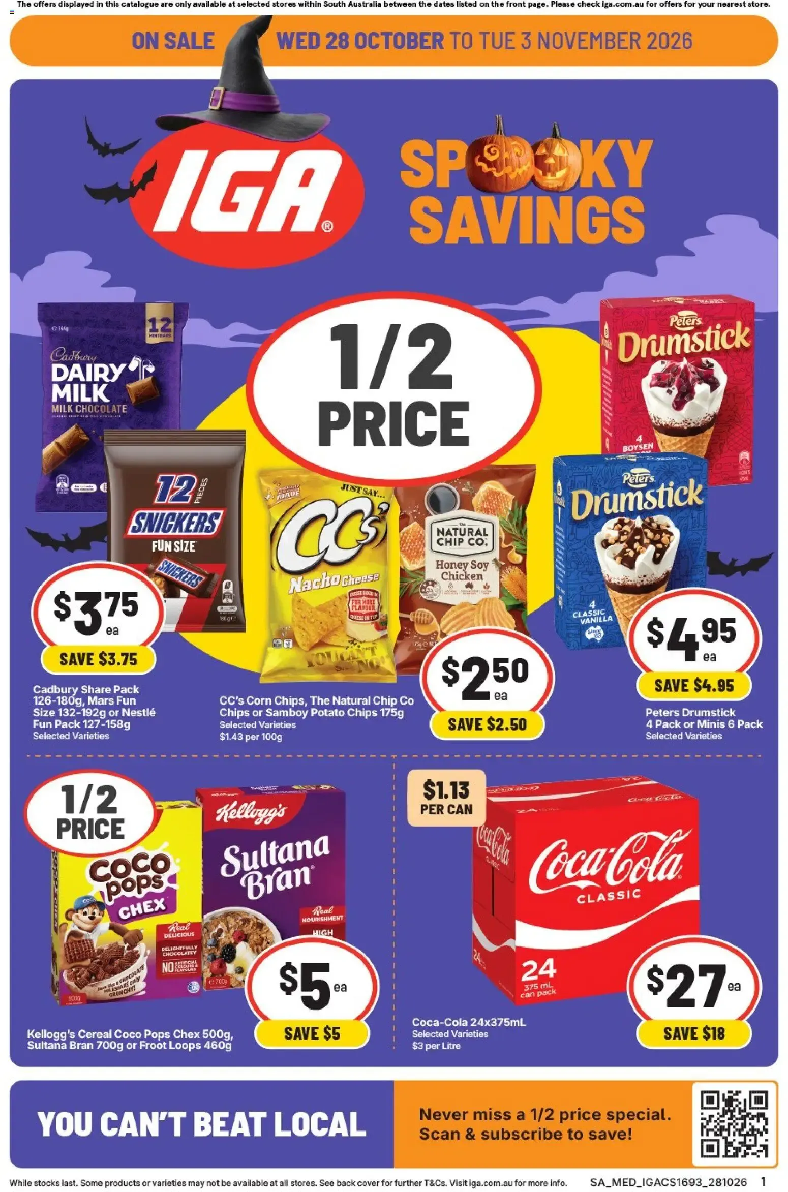 IGA Spooky Savings - Catalogue valid from 28 October to 3 November 2026 - page 1