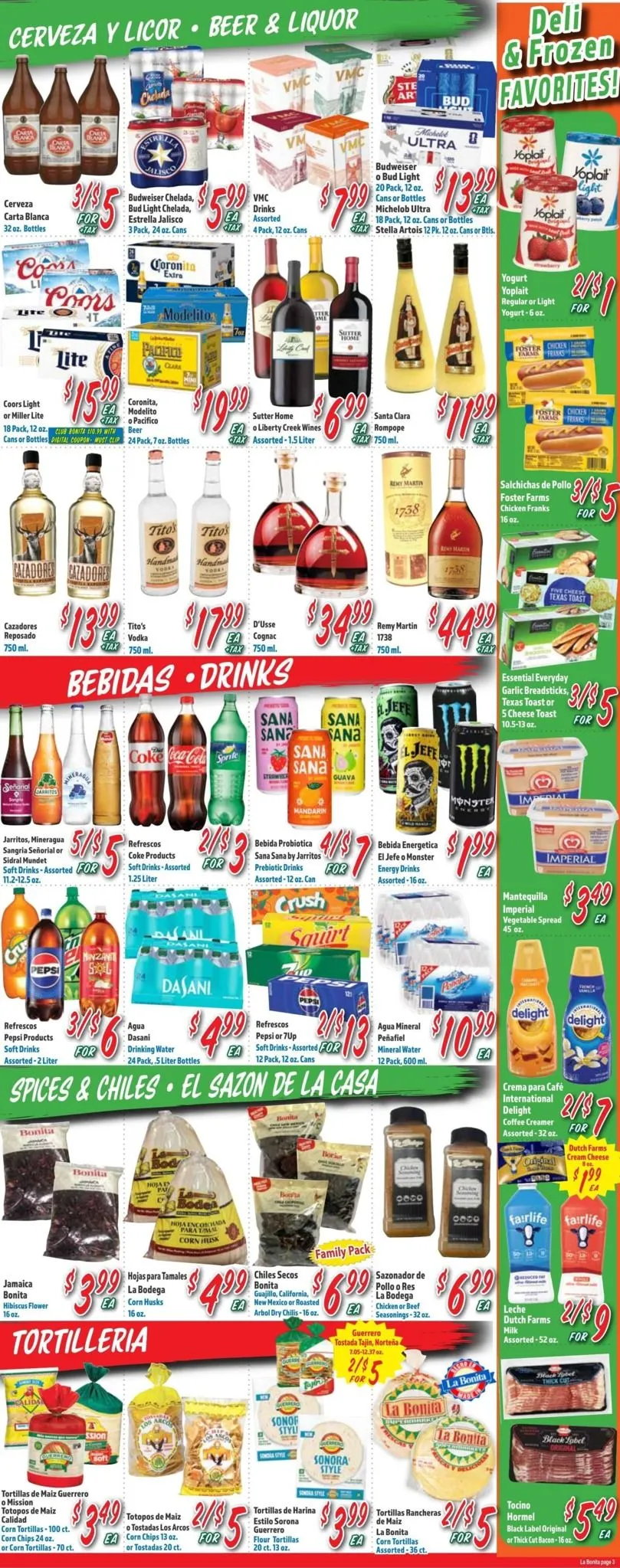 Weekly promotion Current La Bonita leaflet valid from Wednesday 10/21/2026 to Tuesday 10/27/2026 spanning from October 21 to October 27 2026 - Page 3 for Catalogue 365