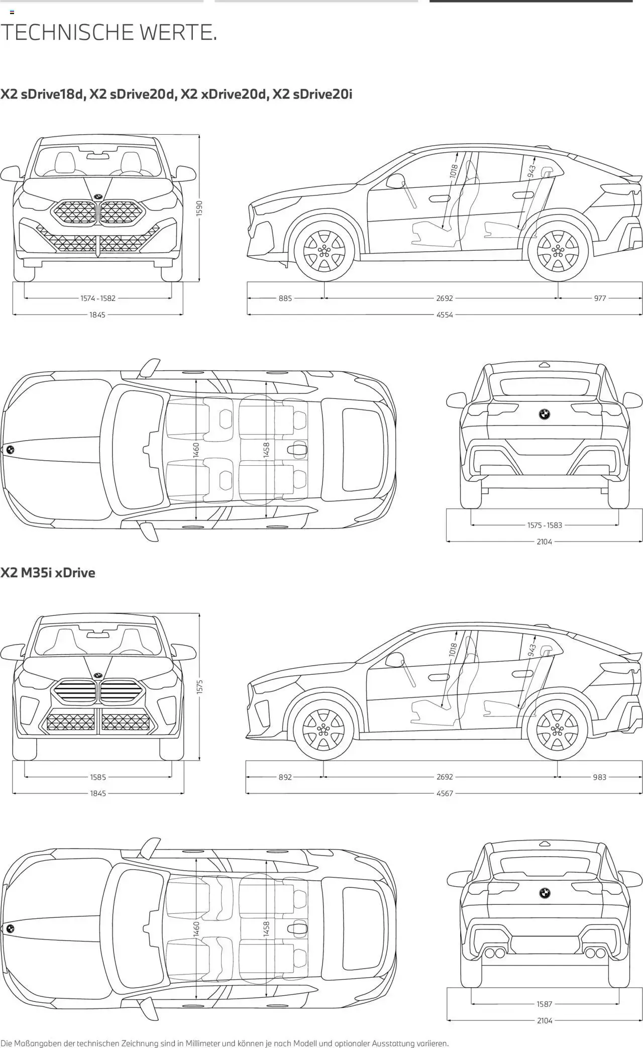 BMW The X2 von 1. Juli bis 31. Dezember 2026 - Prospekt seite 20
