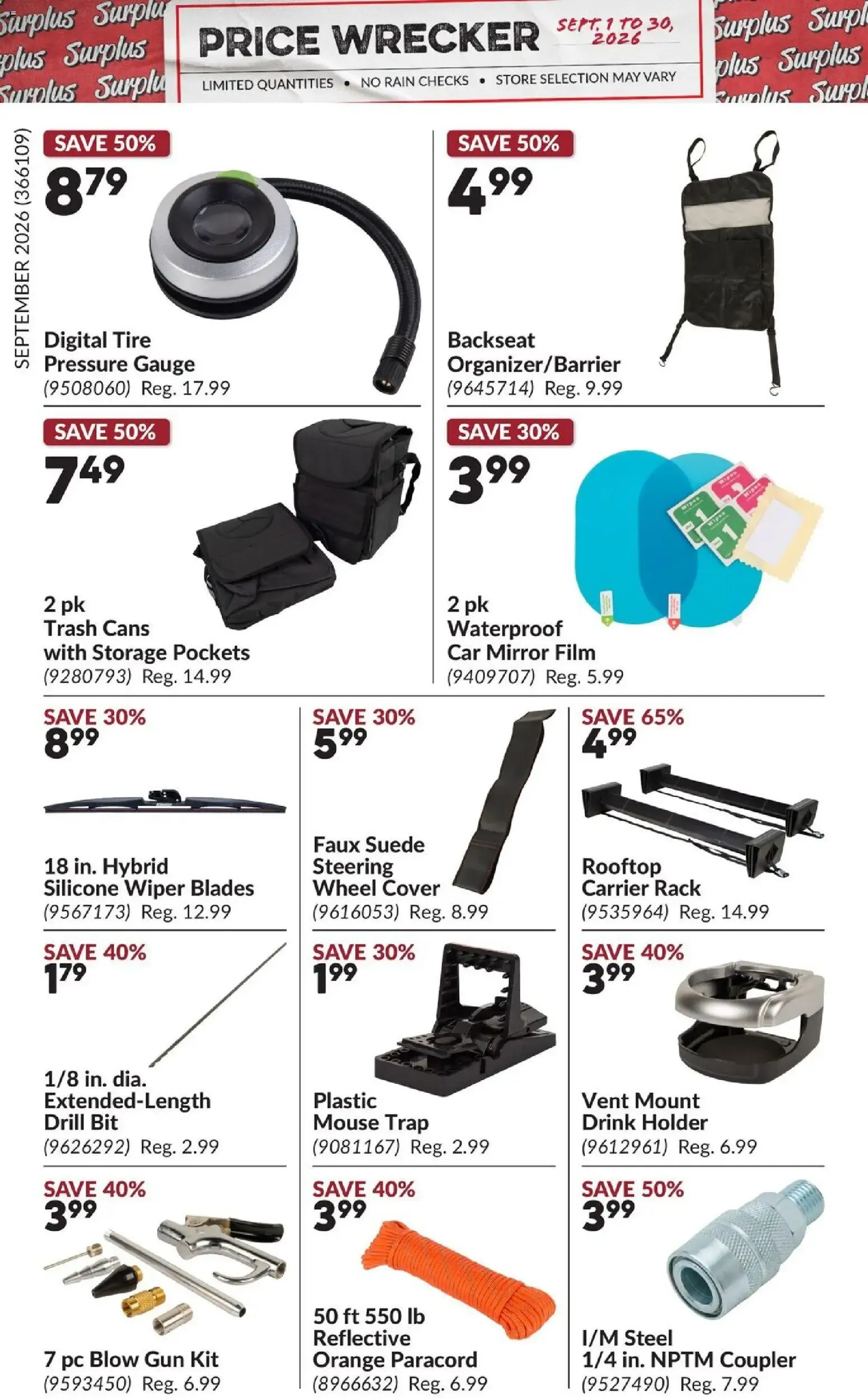 Princess Auto flyer- Price Wrecker from Sep 1, 2026 > weekly specials & deals from September 1 to September 30 2026 - flyer page 18