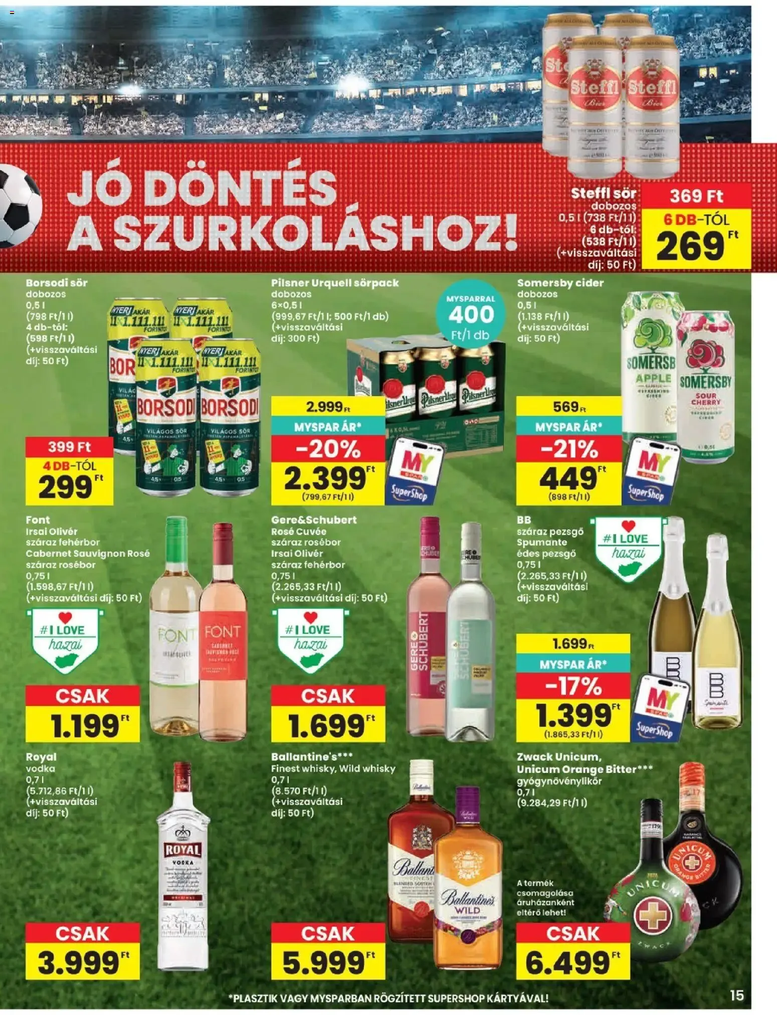 Katalógus Spar Szülinapi akciók és szuper árak! június 25.-tól július 1.-ig 2026. - Oldal 15