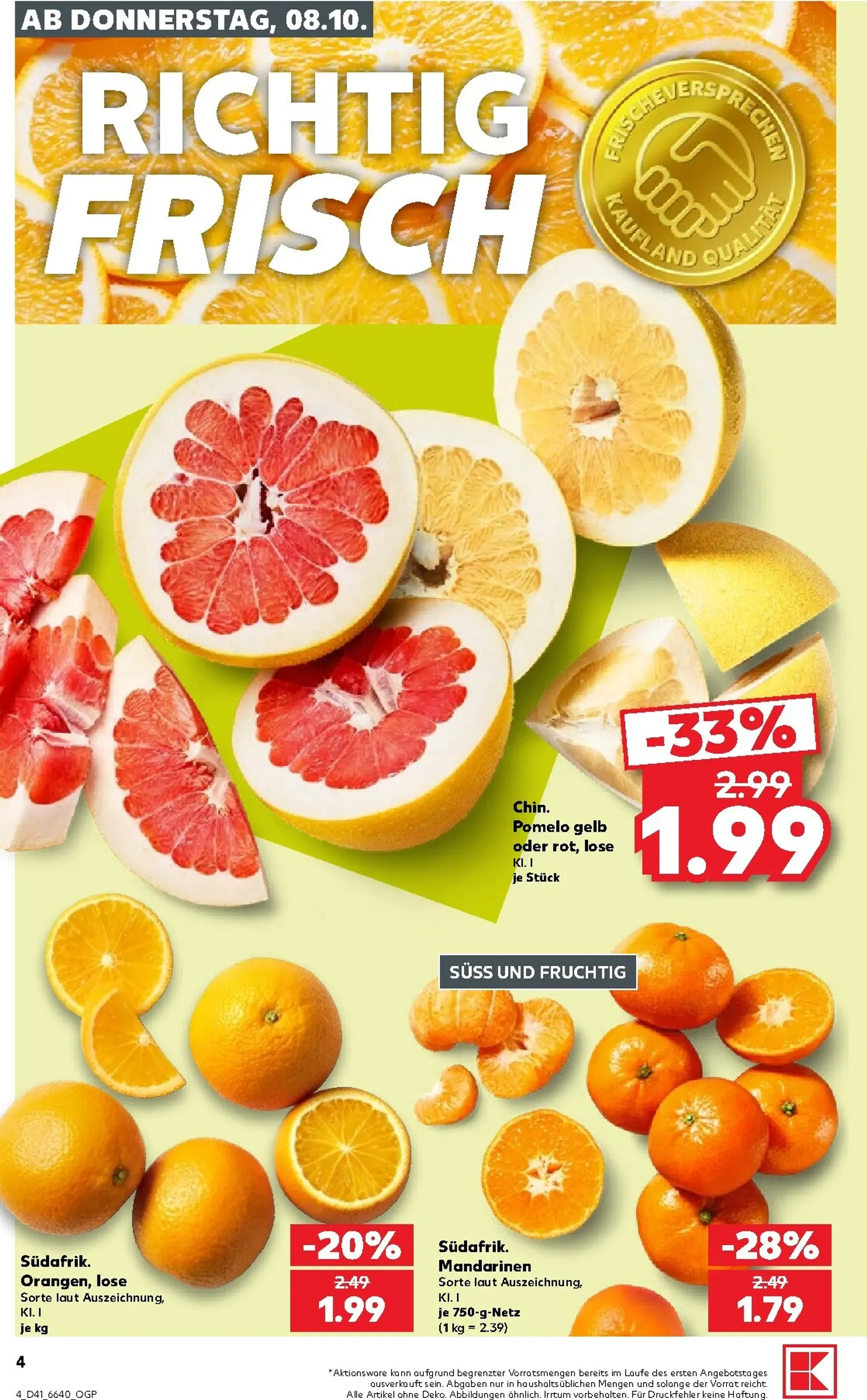 Neuer Kaufland Prospekt – von Donnerstag 08.10.2026 bis Mittwoch 14.10.2026 von 8. Oktober bis 14. Oktober 2026 - Prospekt seite 4