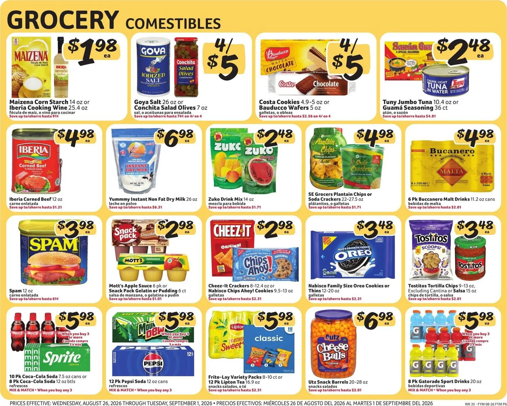 Weekly ad Fresco Supermarkets Weekly Specials from August 26 to September 1 2026 - Page 6