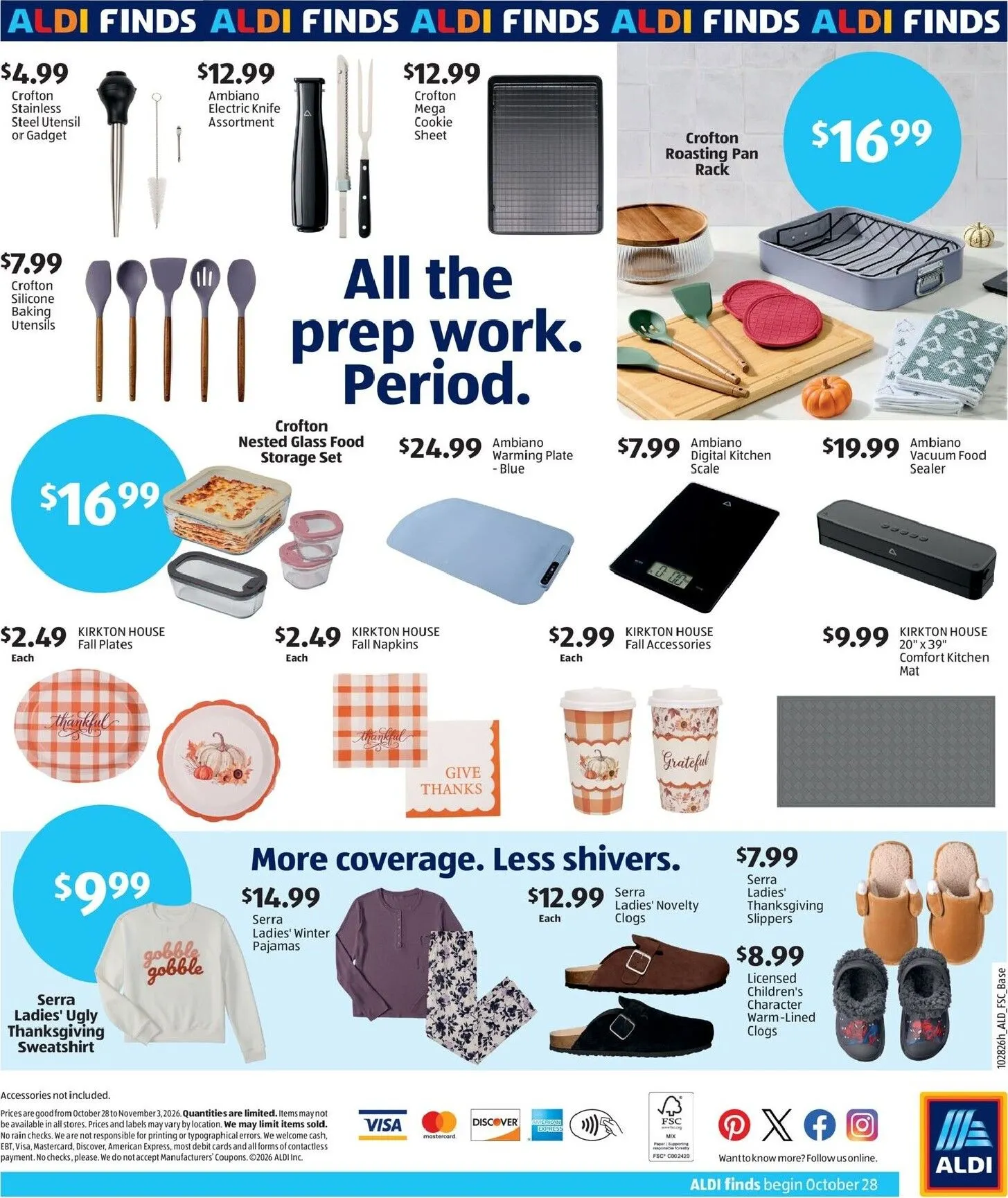 Weekly promotion ALDI FINDS Sneak Peek spanning from October 28 to November 3 2026 - Page 2 for Catalogue 365
