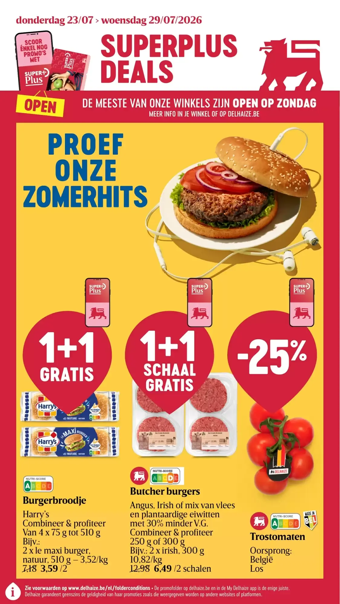 Delhaize Superplus Deals - Zomerhits van 23 juli tot 29 juli 2026 - folder pagina 1