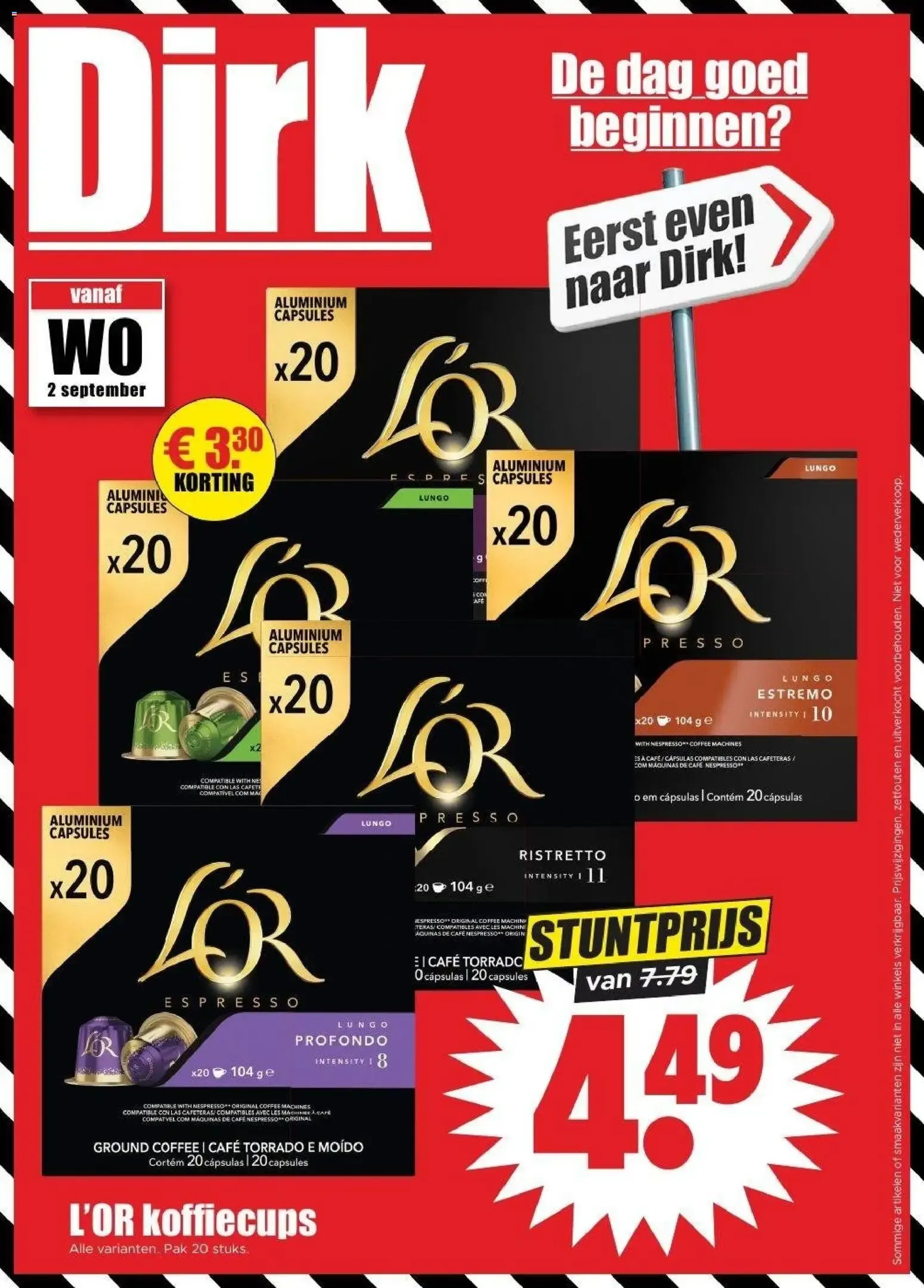 Dirk - Oferta L'OR koffiecups van 2 september tot 8 september 2026 - Folder pagina 1
