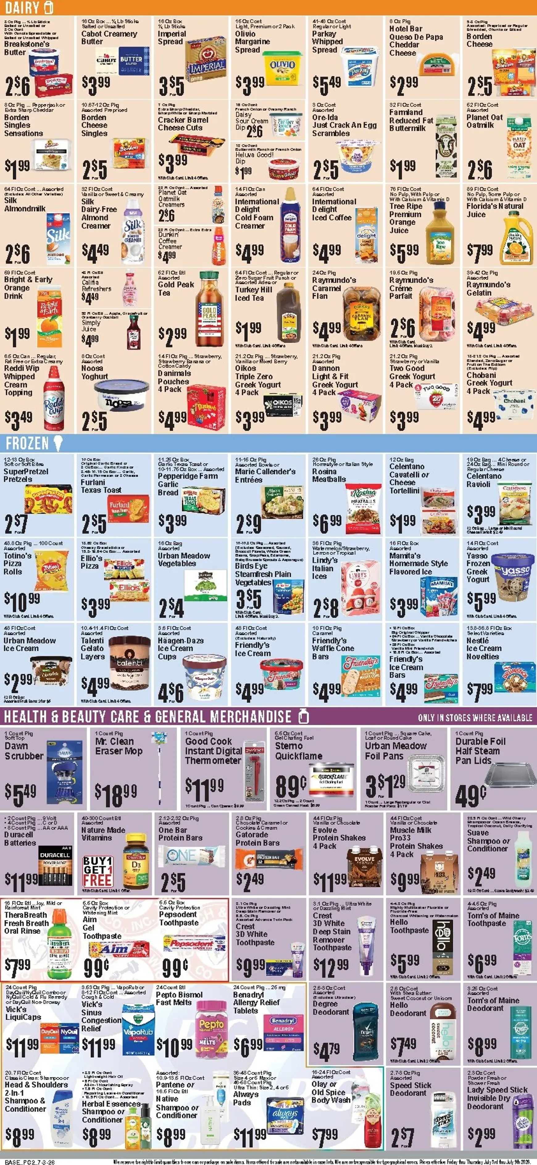 Weekly ad Current Food Universe leaflet valid from Friday 07/03/2026 to Thursday 07/09/2026 from July 3 to July 9 2026 - Page 3
