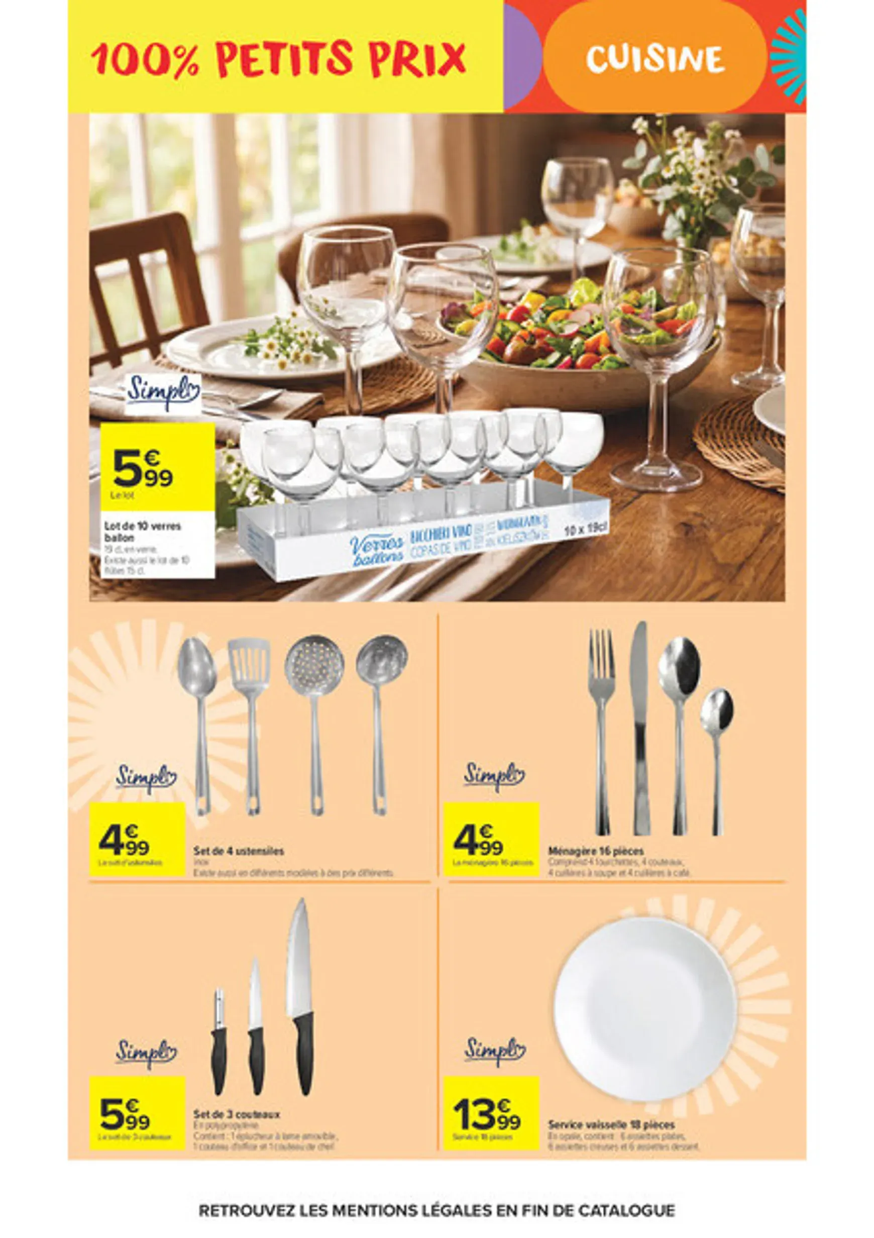 Current Carrefour Market - 100% Petits Prix leaflet valid from du mardi 25/08/2026 to du dimanche 06/09/2026 du 25 août au 6 septembre 2026 - Catalogue page 4