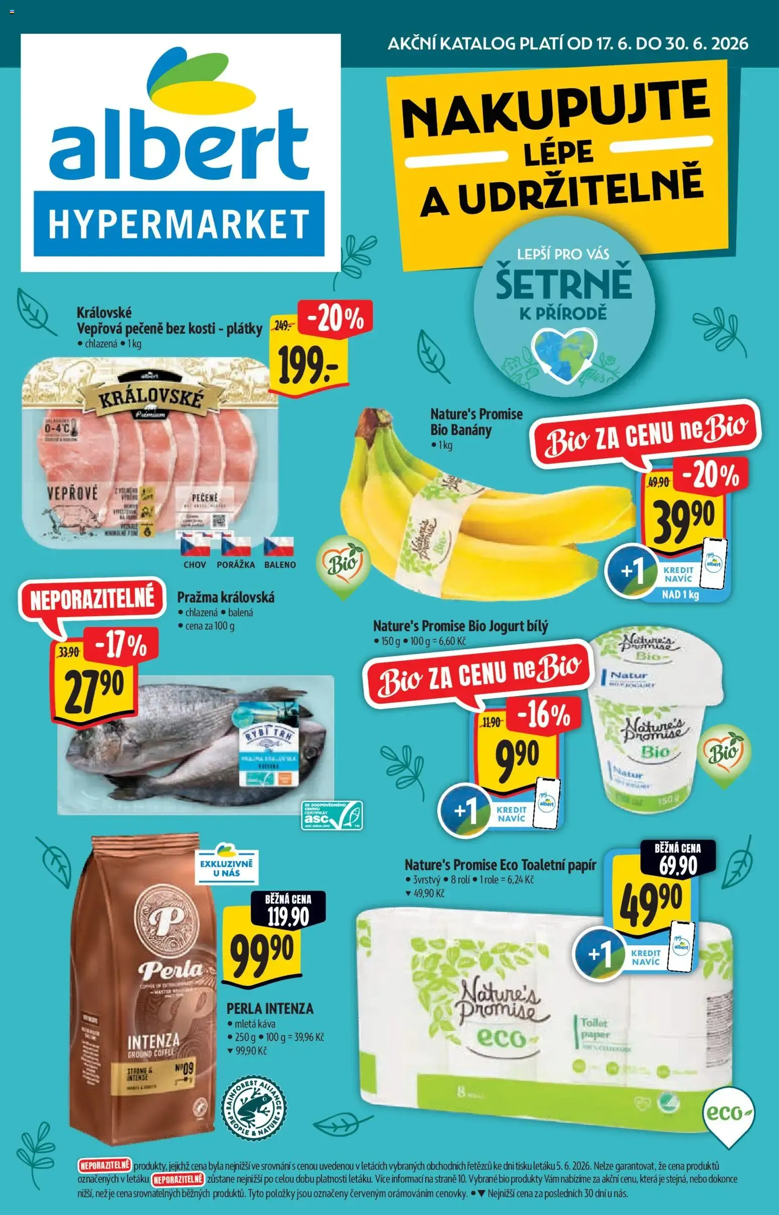 Albert katalog - Hypermarket od 17.06.2026 - Akční leták - 17. června 30. června 2026 - Page 1