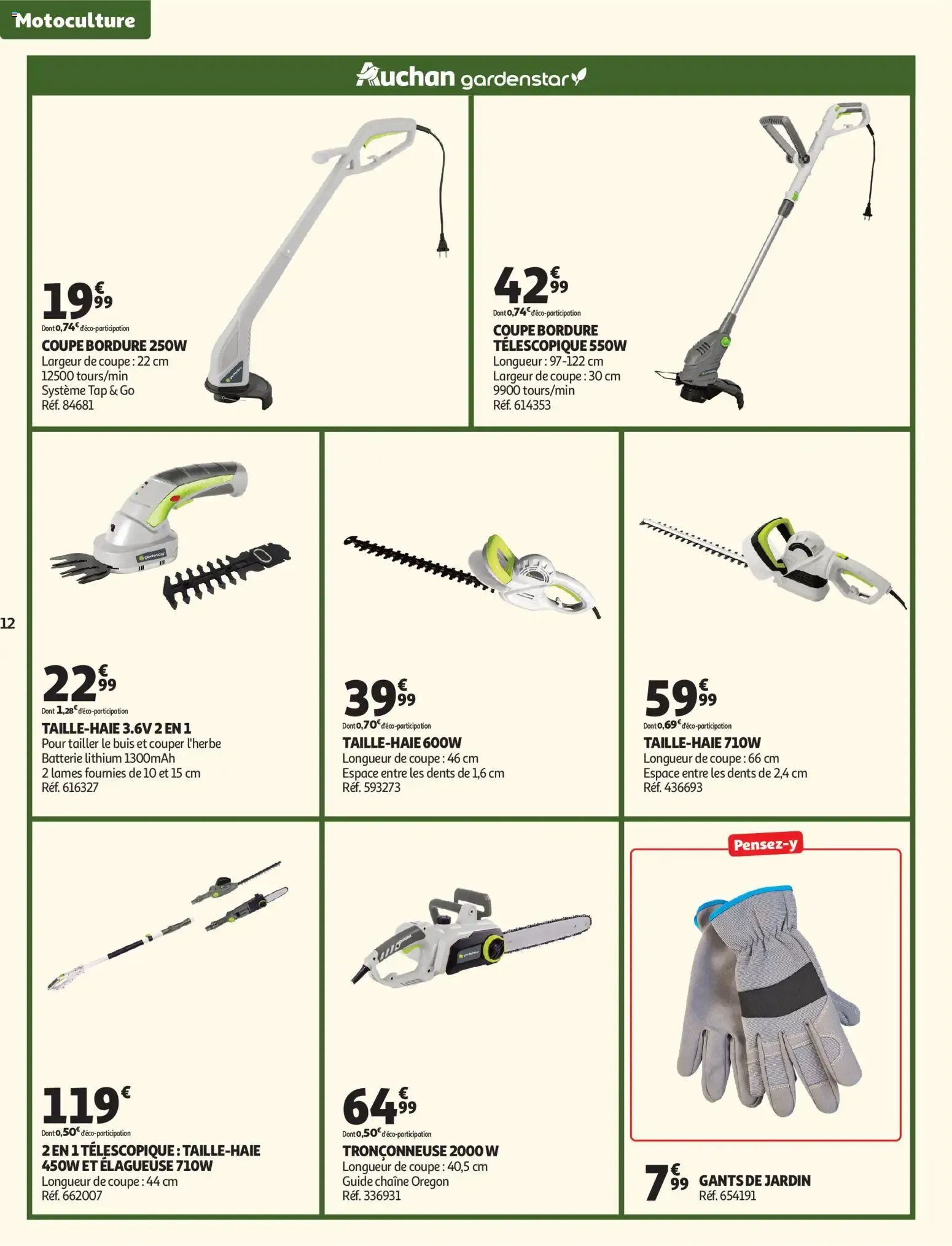 Auchan - Jardinage, meubles jardin à partir du 03/03/2026 - promo en ligne du 3 mars au 14 juin 2026 - Catalogue page 12