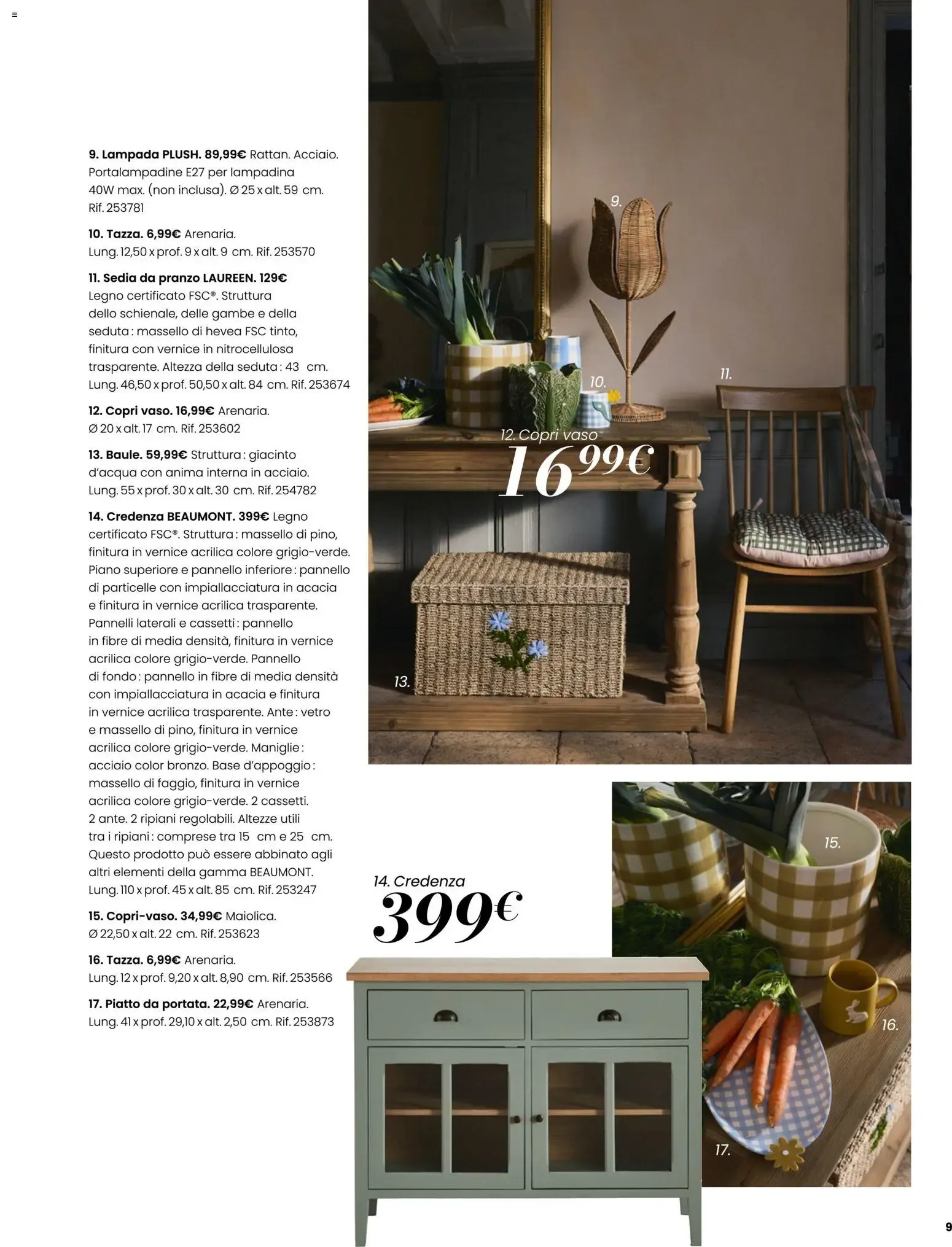 MAISONS DU MONDE PERCORSI INTERIORI COLLEZIONE AUTUNNO-INVERNO 2026 da 23 settembre a 20 marzo di 2027 - Pagina del volantino 9