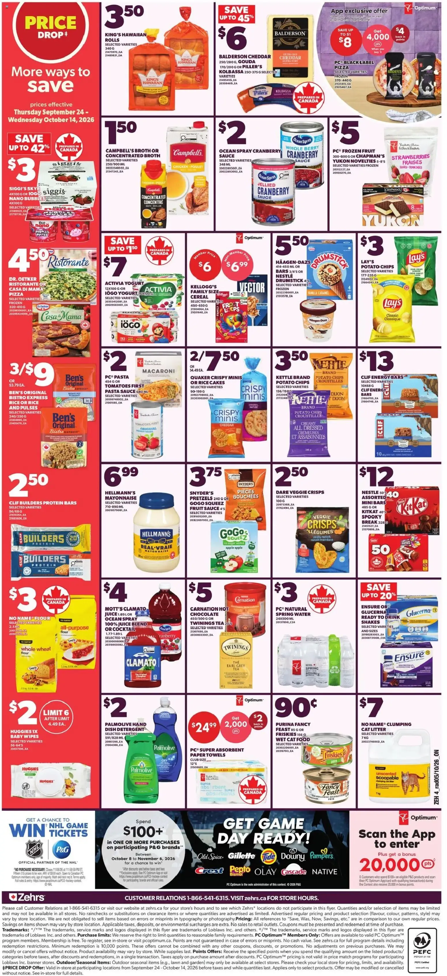 Zehrs weekly flyer / circulaire from Oct 8, 2026 > weekly specials & deals from October 8 to October 14 2026 - flyer page 2
