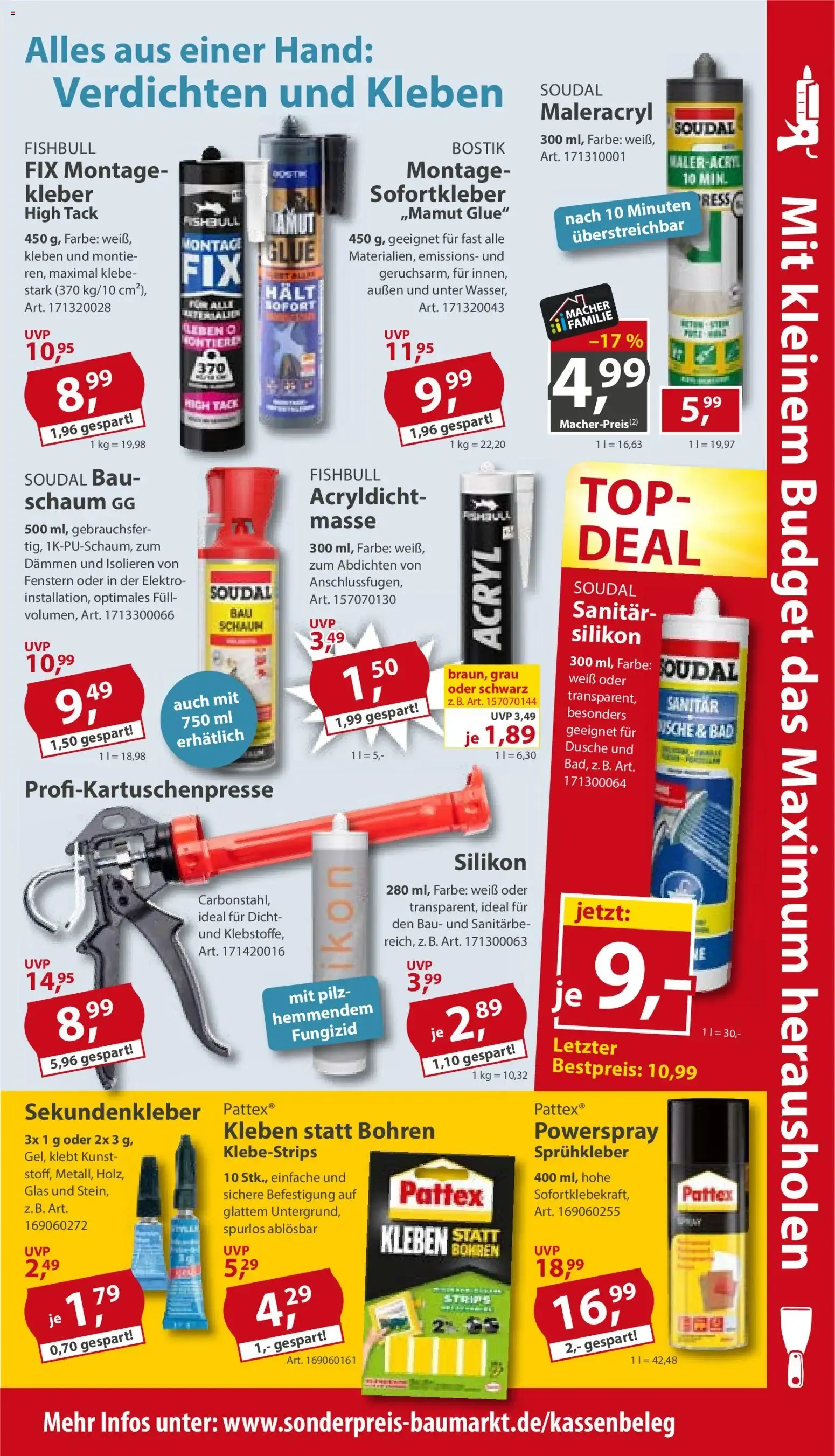 Sonderpreis Baumarkt Prospekt (ab 29.08.2026) zum Blättern von 29. August bis 4. September 2026 - Prospekt seite 9