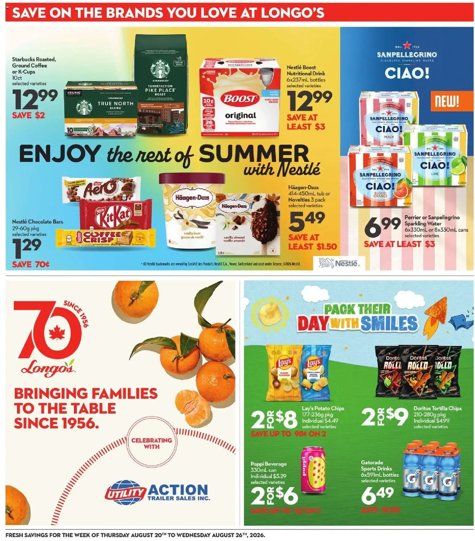 Longo's weekly flyer / circulaire from Aug 20, 2026 > weekly specials & deals from August 20 to August 26 2026 - flyer page 13