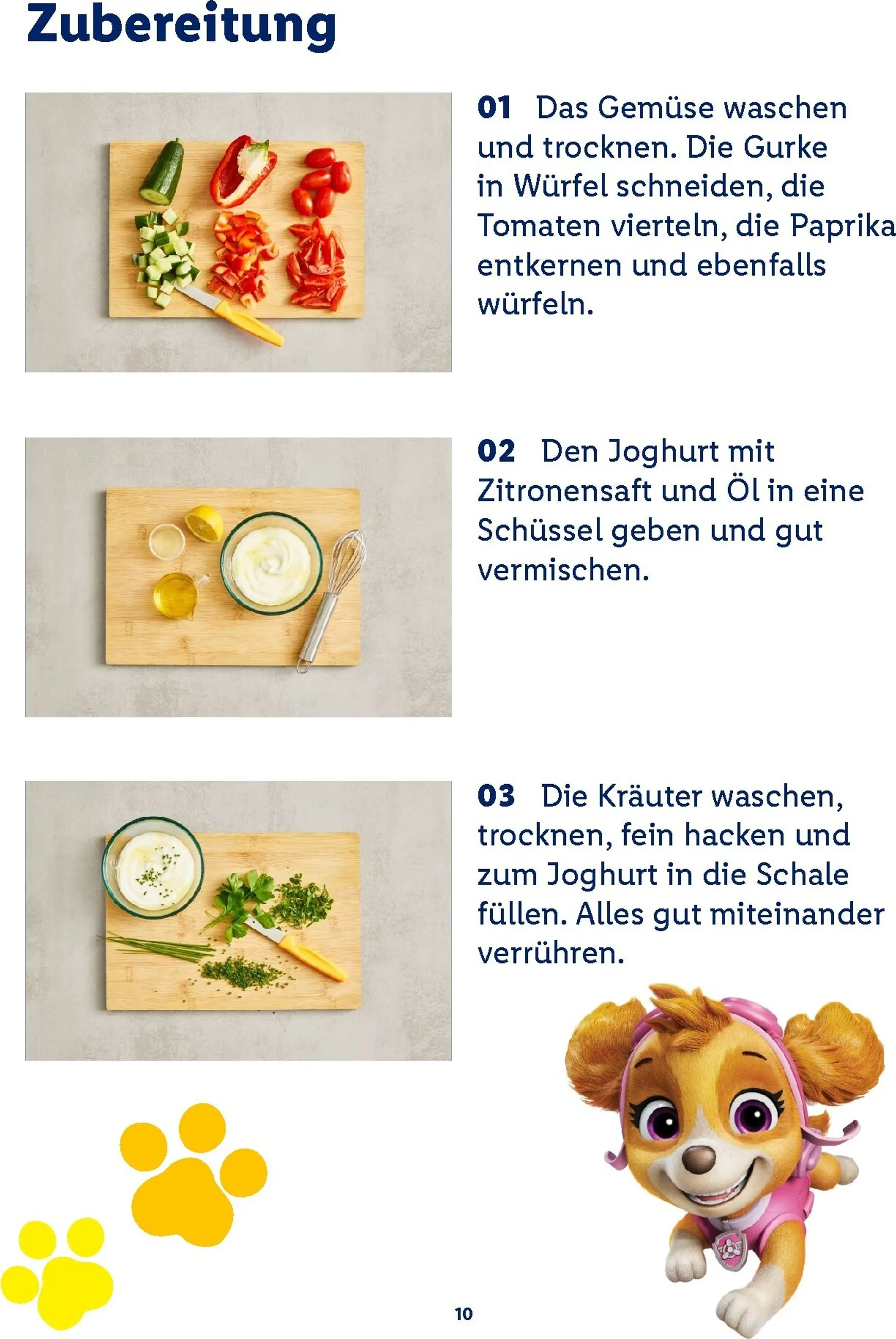 Lidl - Paw Patrol Rezeptheft Prospekt – von Montag 20.07.2026 bis Sonntag 23.08.2026 von 20. Juli bis 23. August 2026 - Prospekt seite 10