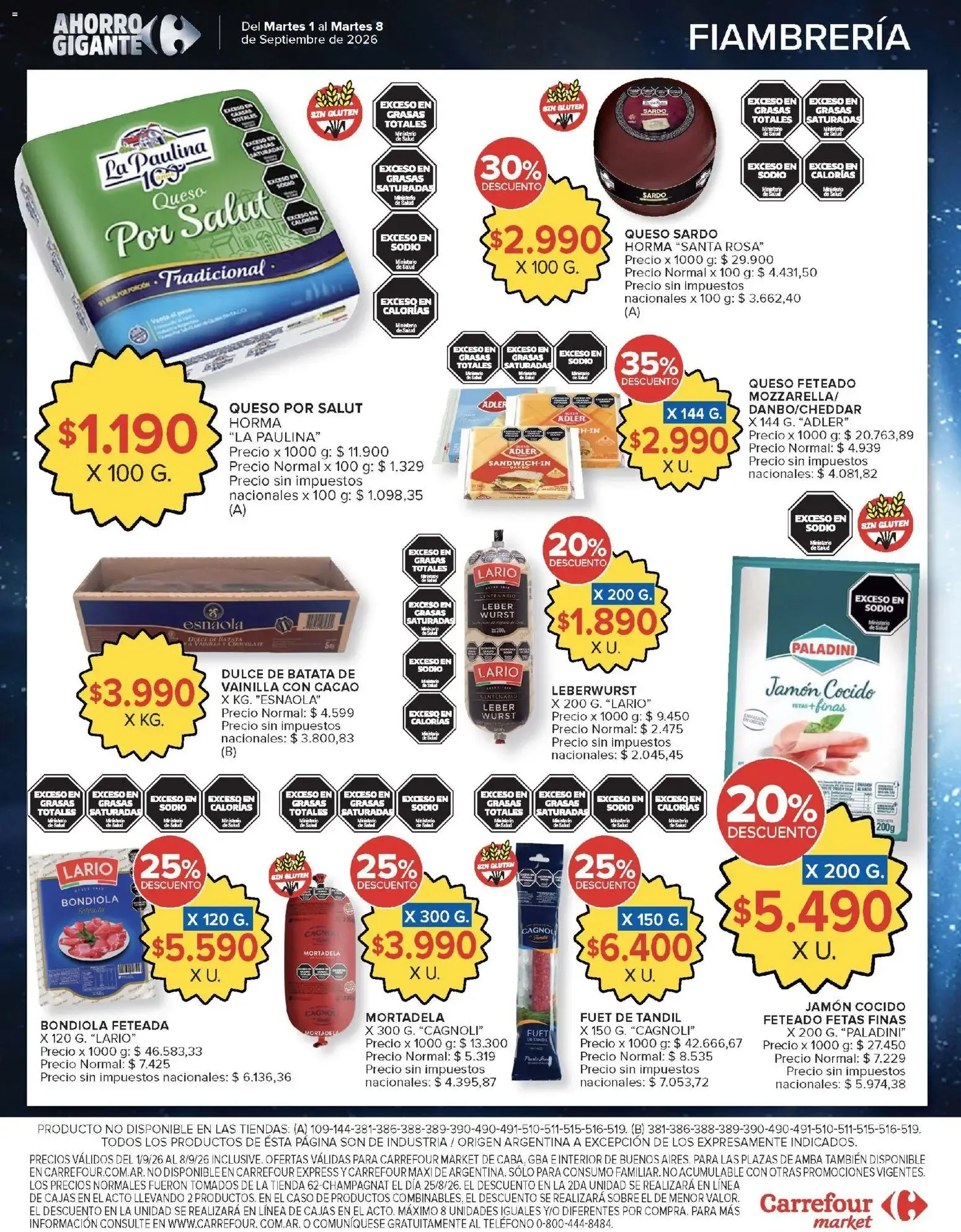 Ofertas de Carrefour - Ofertas Hiper y Market | Ahorro Gigante 1 de septiembre al 8 de septiembre 2026 - Página 45 del catálogo